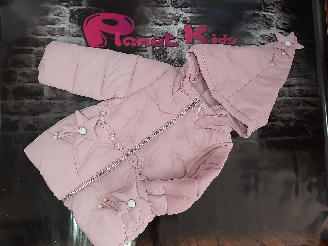 Chaqueta de abrigo para niña estrella