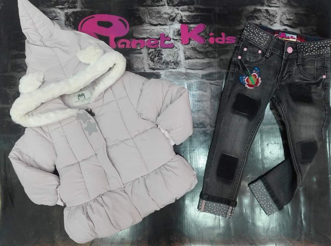 Chaqueta de invierno para niña lila