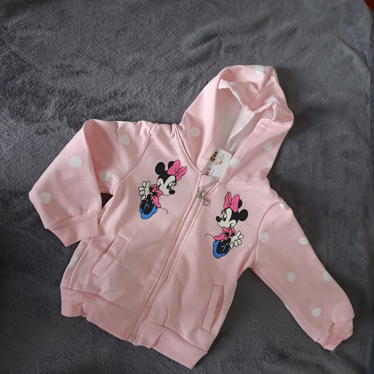 Chaqueta con capucha de Minnie Mouse para niñas