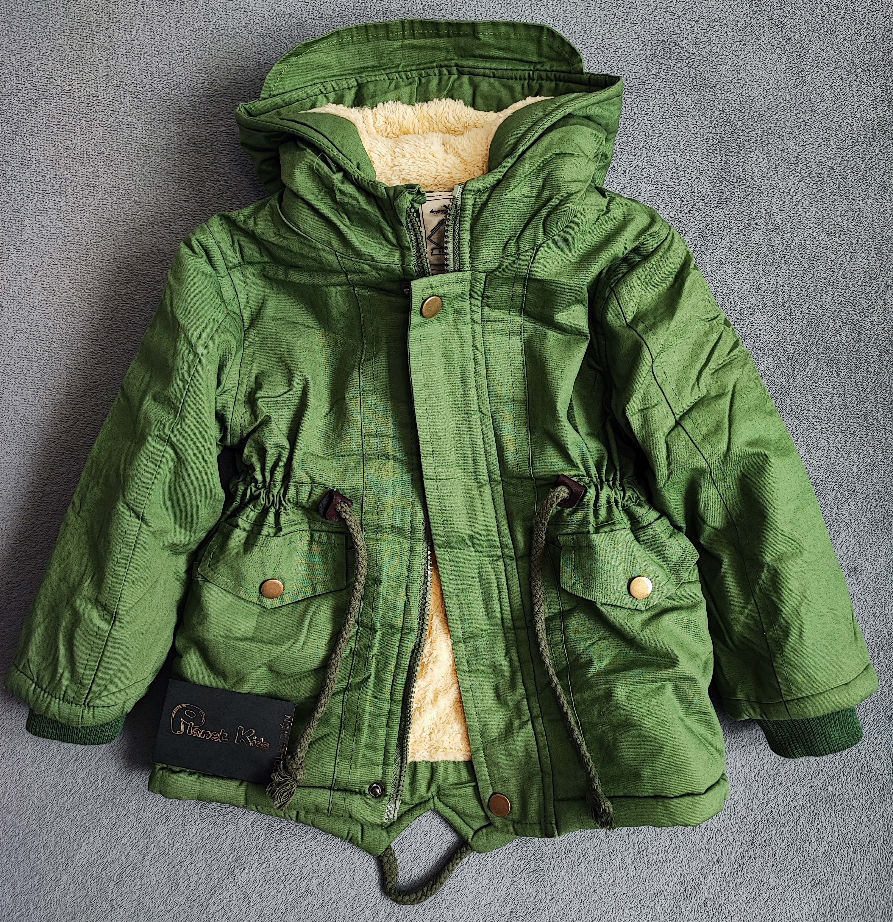 Chaqueta verde para niños