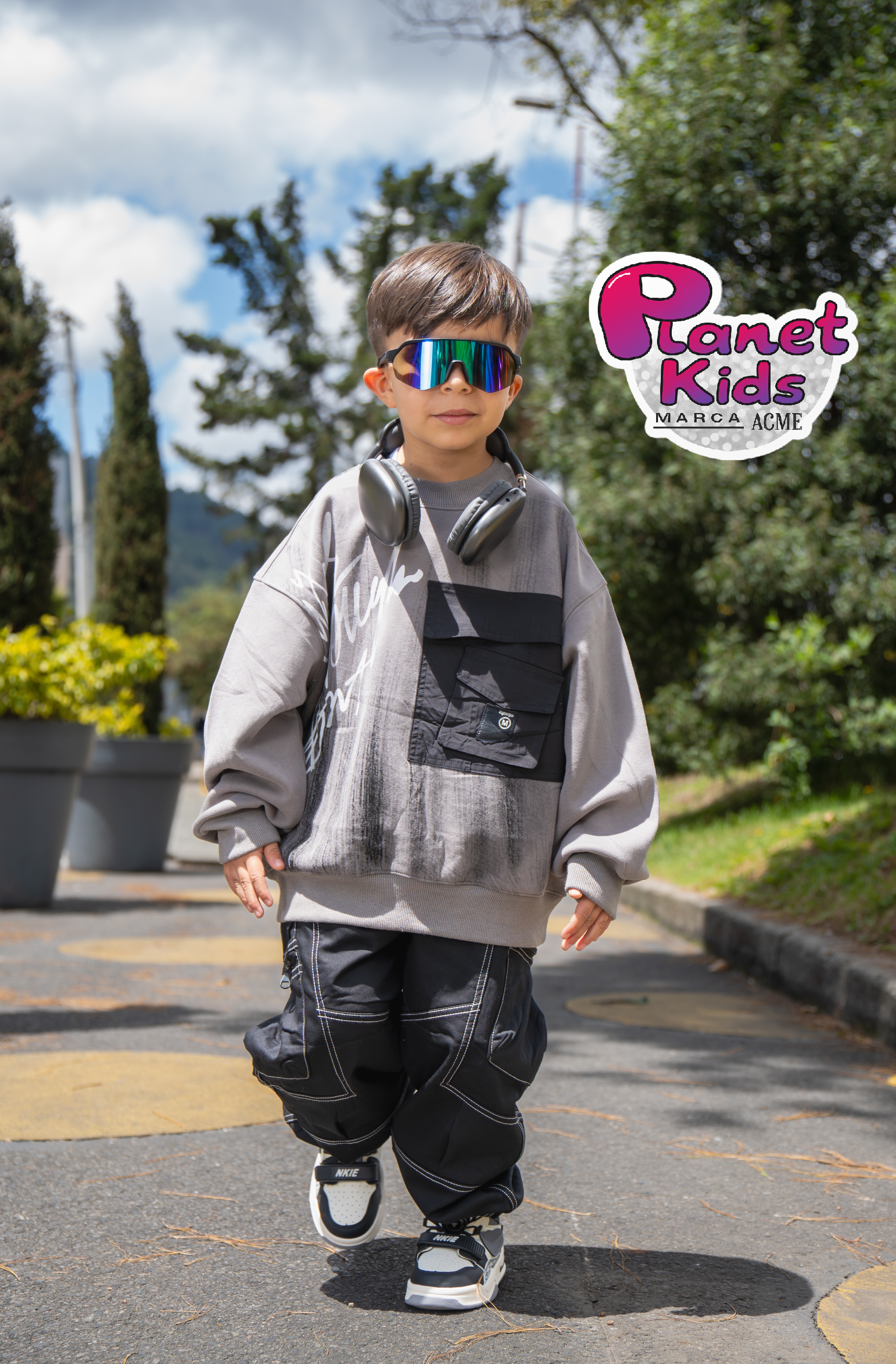 Sudadera Oversize Black para niños