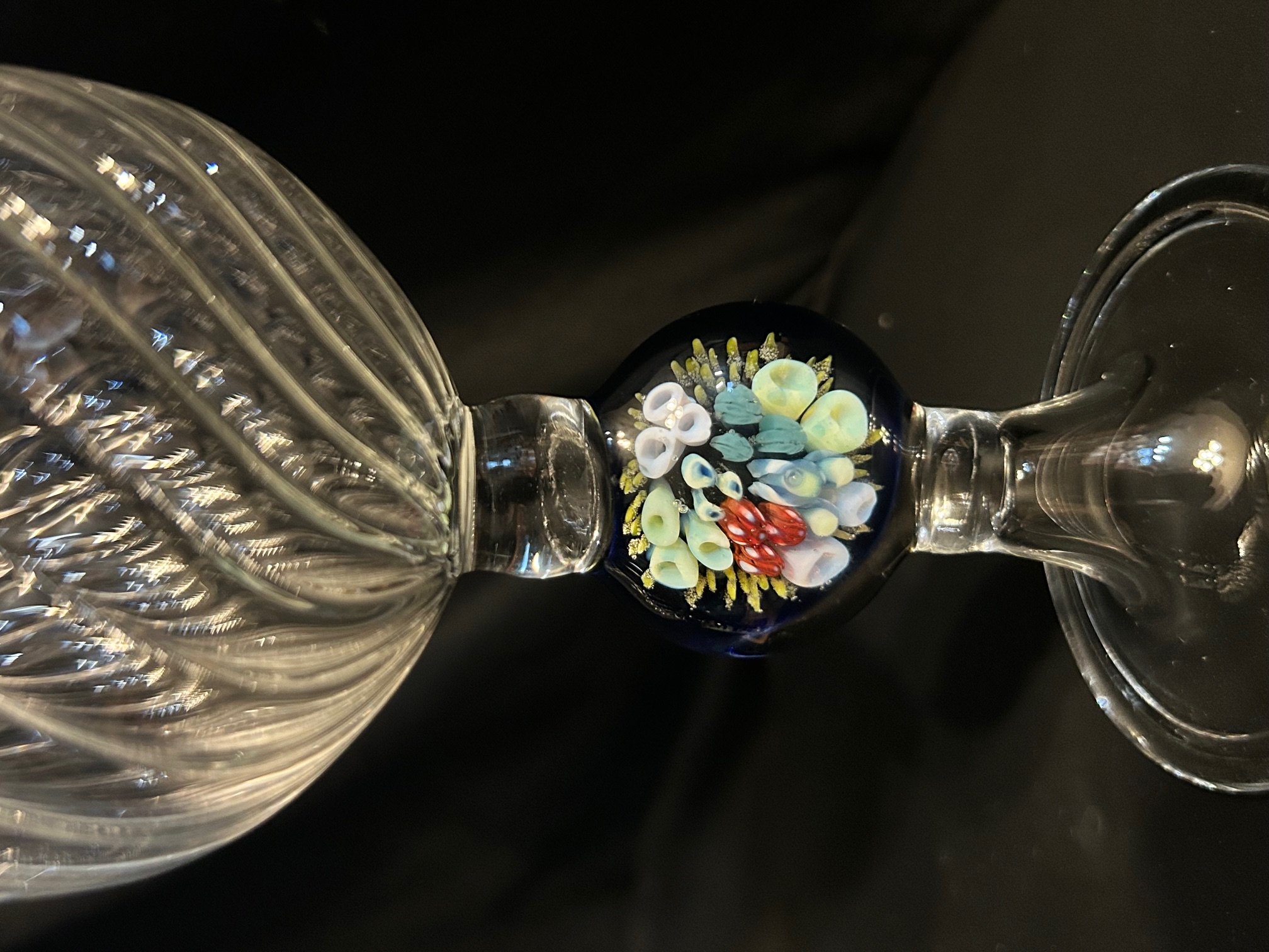 Handcrafted Scalloped Glass Goblets