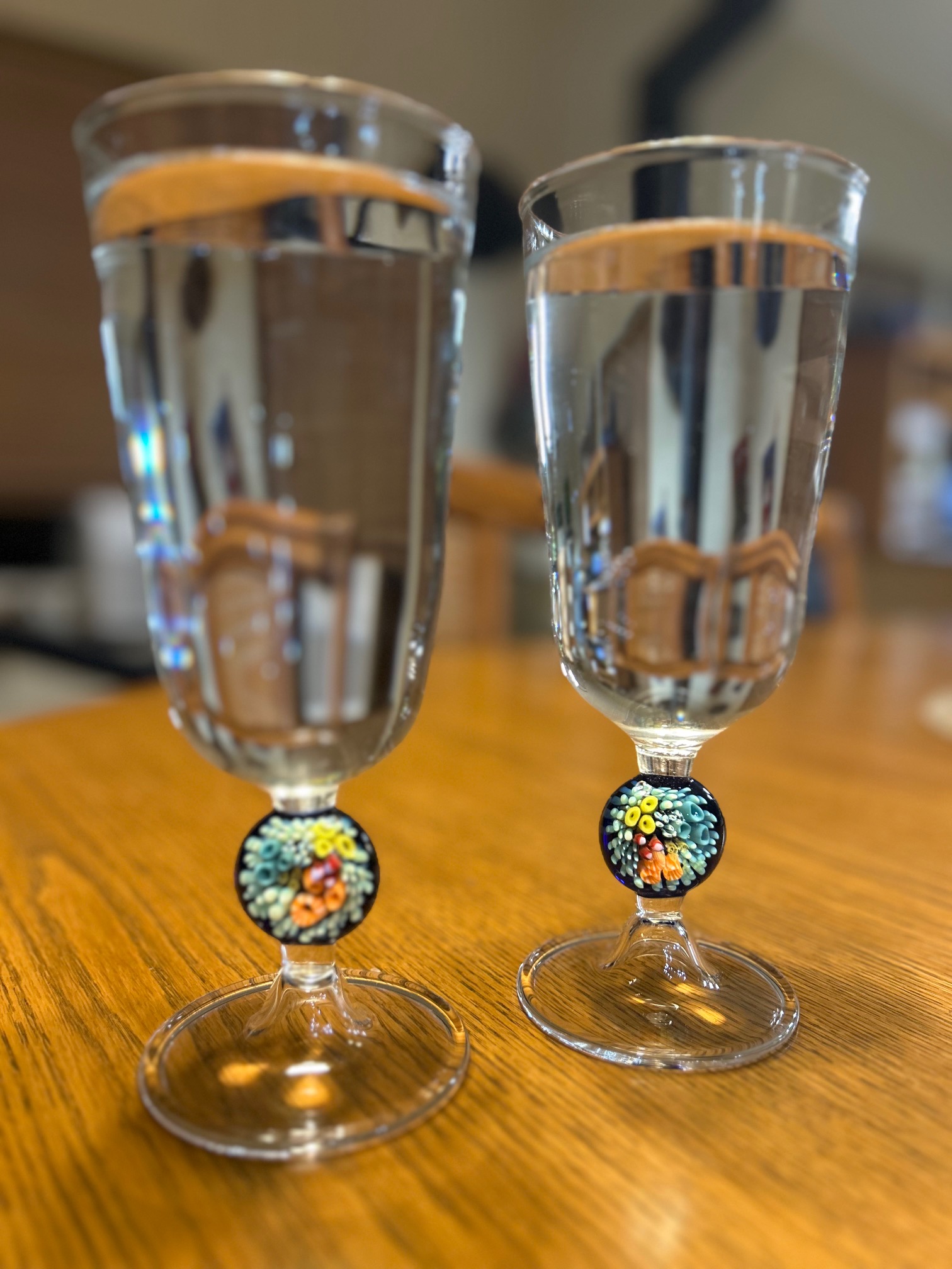 Handcrafted Glass Full Pint Goblets