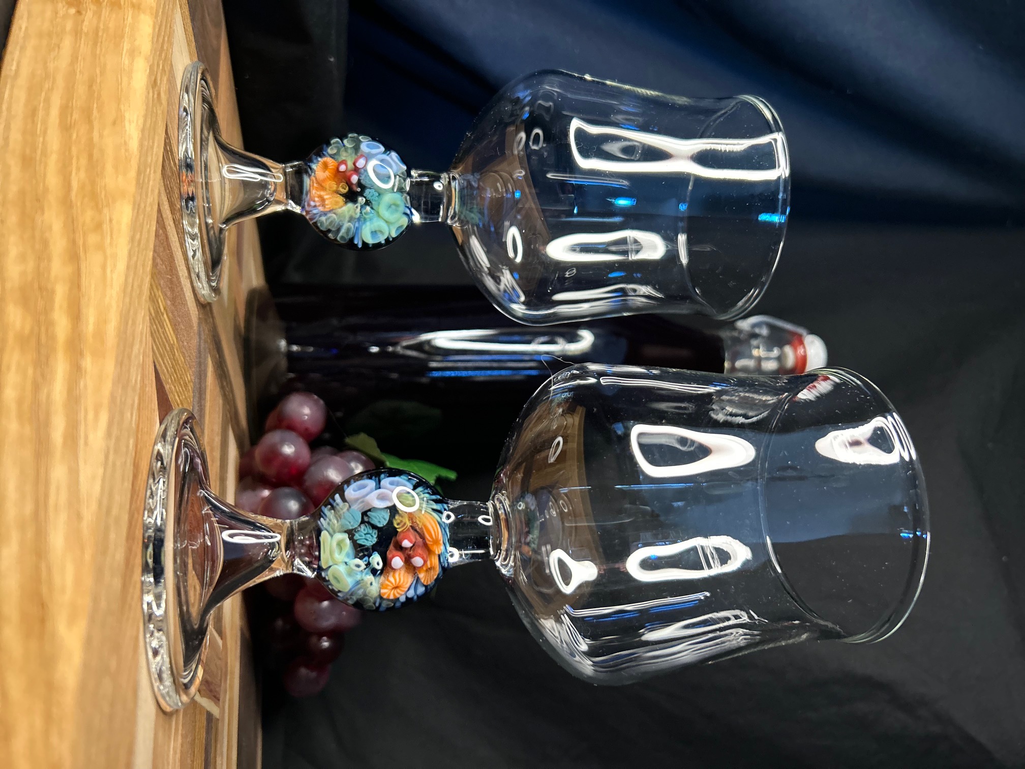 Handmade Glass Goblet Set