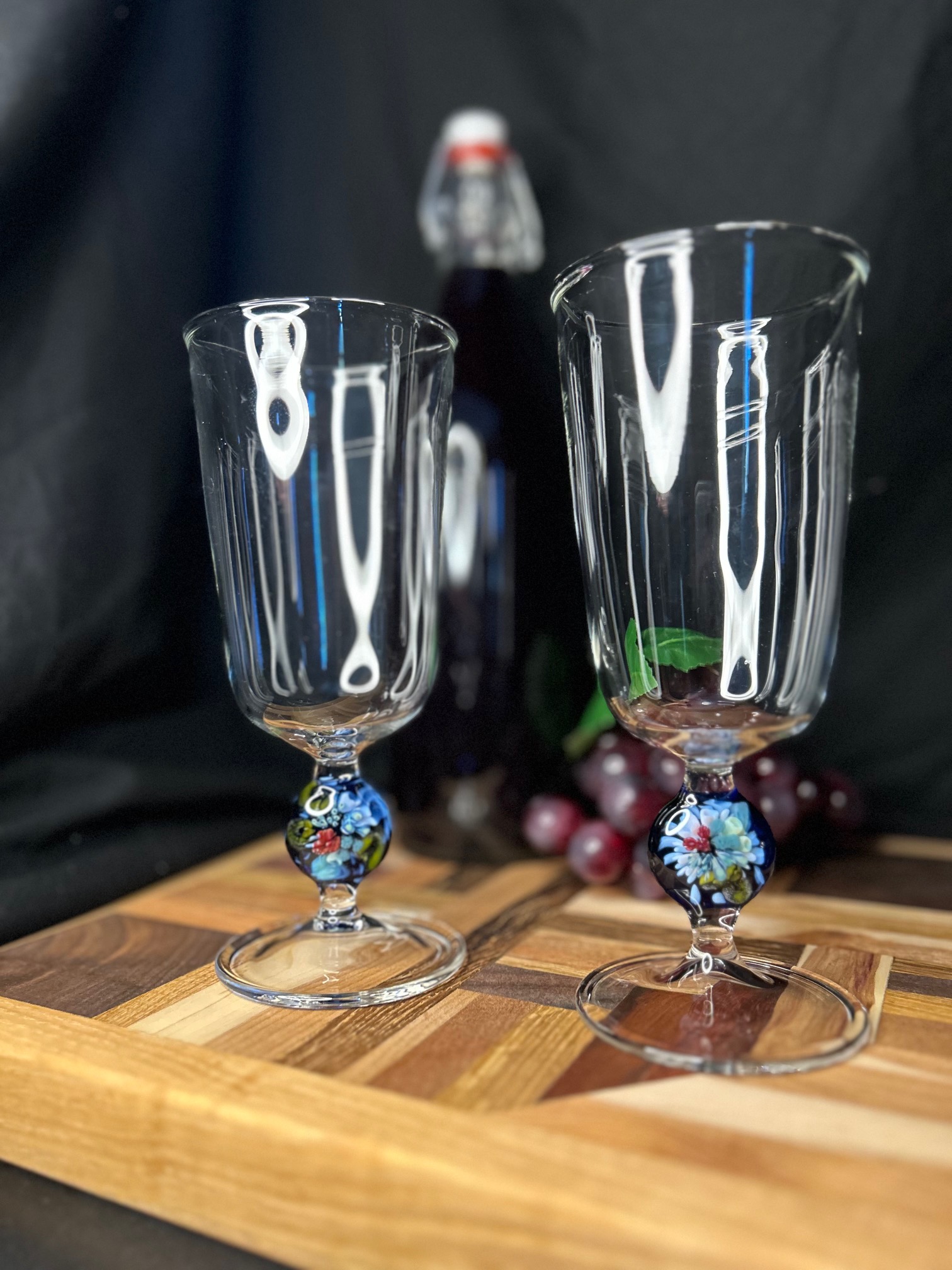 Elegant Handcrafted Wine Glasses