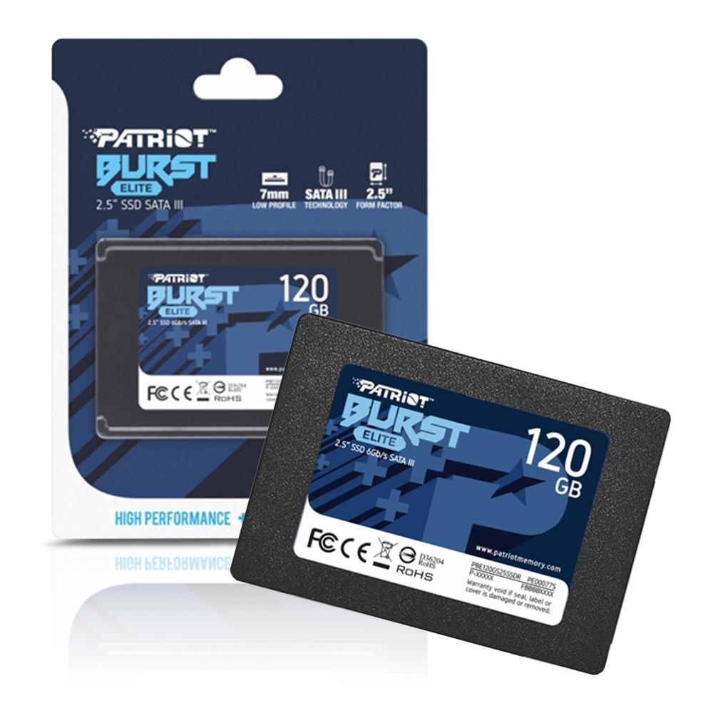 SSD 240 GB Patriot Burst Elite Leitura: 450MB/s Gravação: 320MB/s