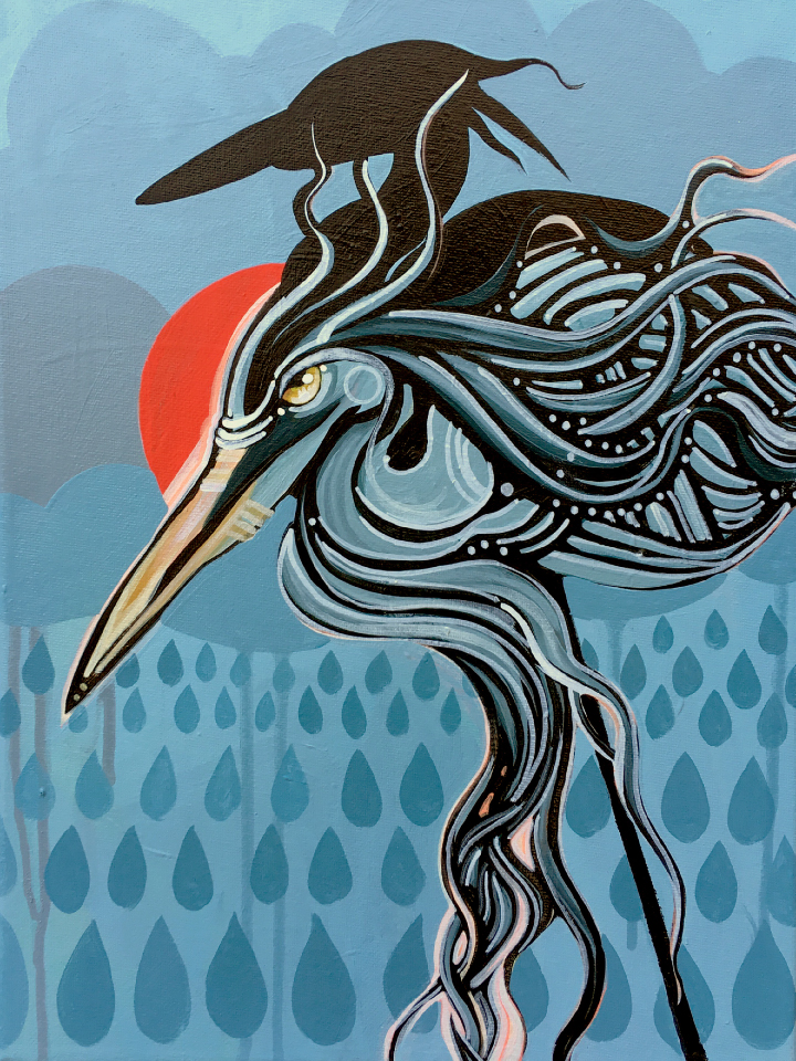 Blue Heron - Art Print