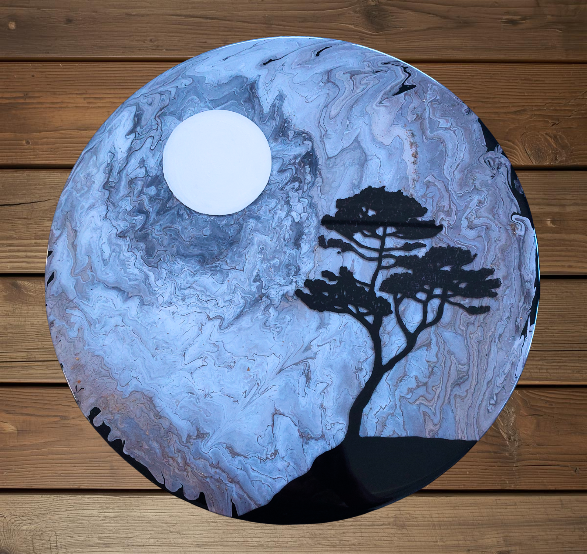 #497- Lazy Susan - Arbutus Tree - 20"