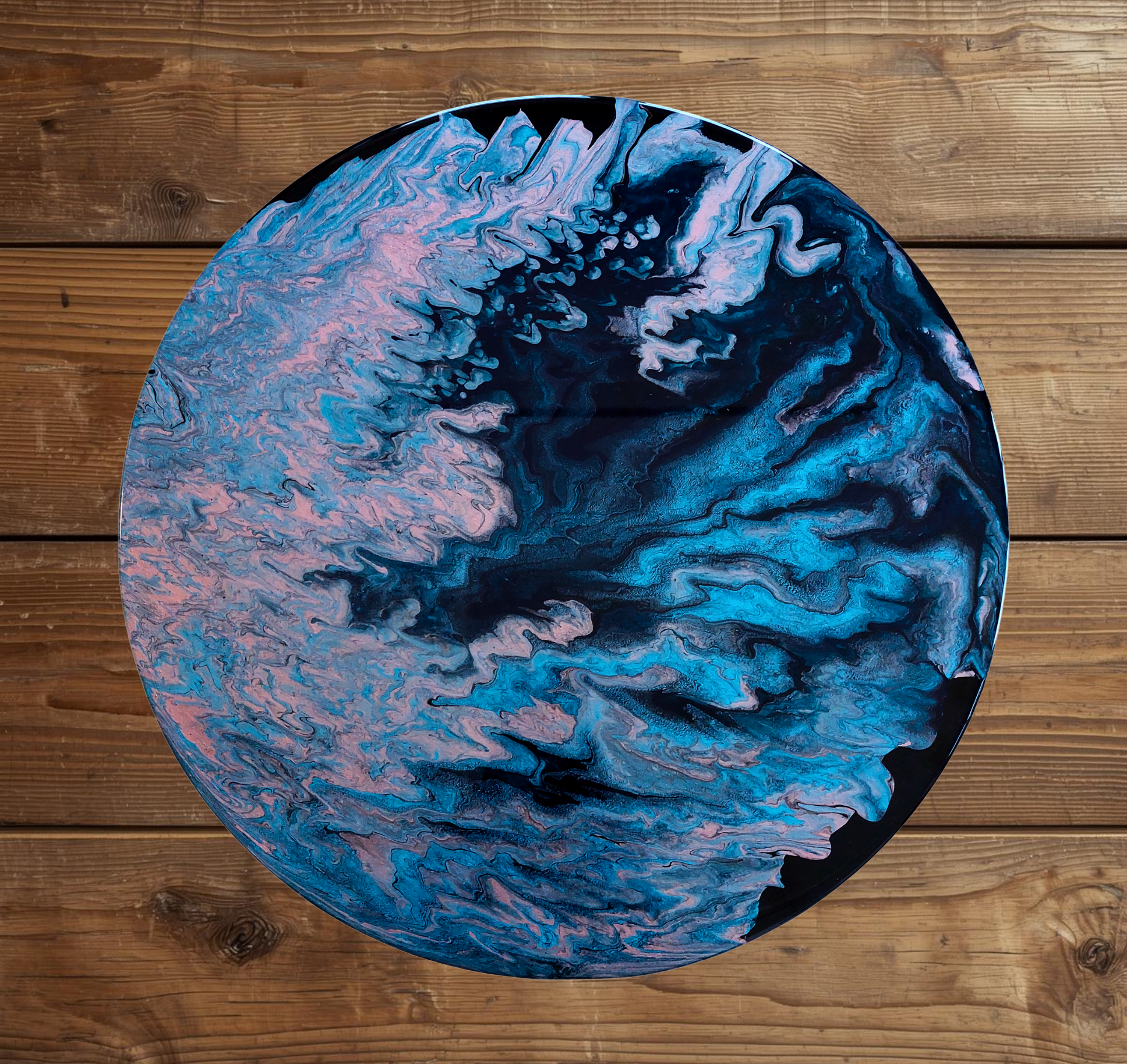 #502 - Lazy Susan - Abstract - 15"