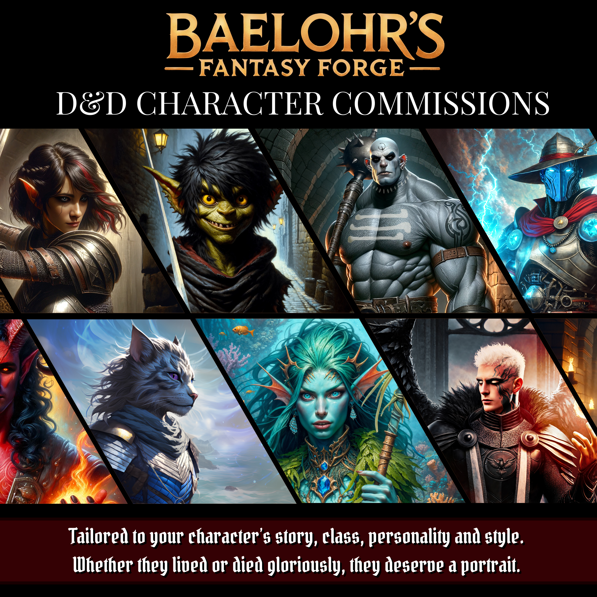 Custom Fantasy Character Portrait Commission