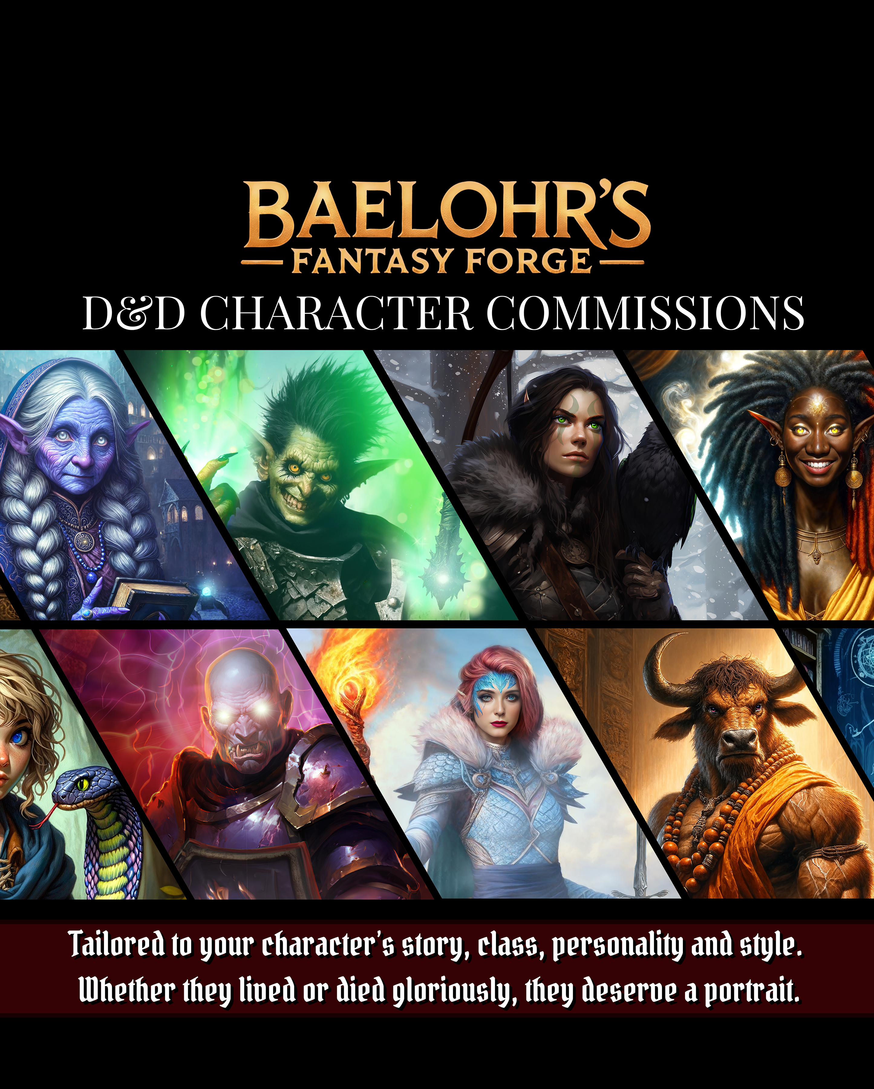 Custom Fantasy Character Portrait Commission