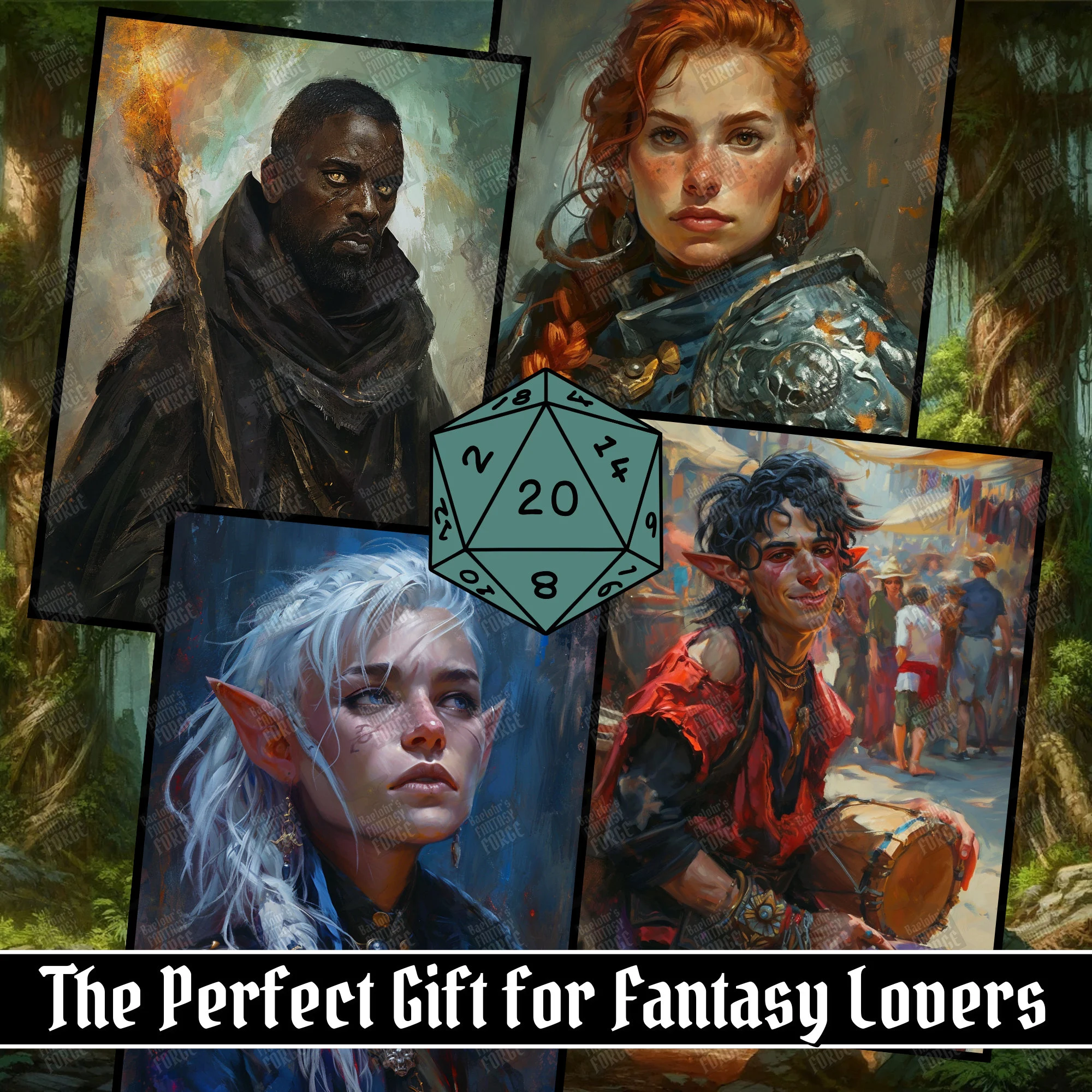 100 D&D Character Portraits Mega Pack Vol8