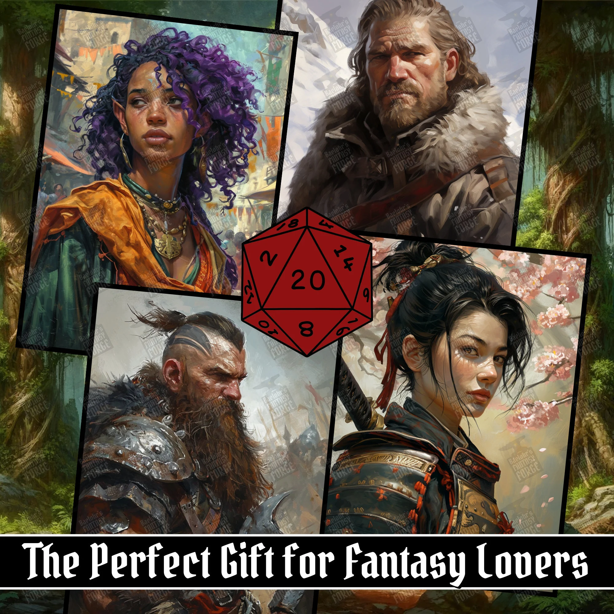 100 D&D Character Portraits Mega Pack Vol9
