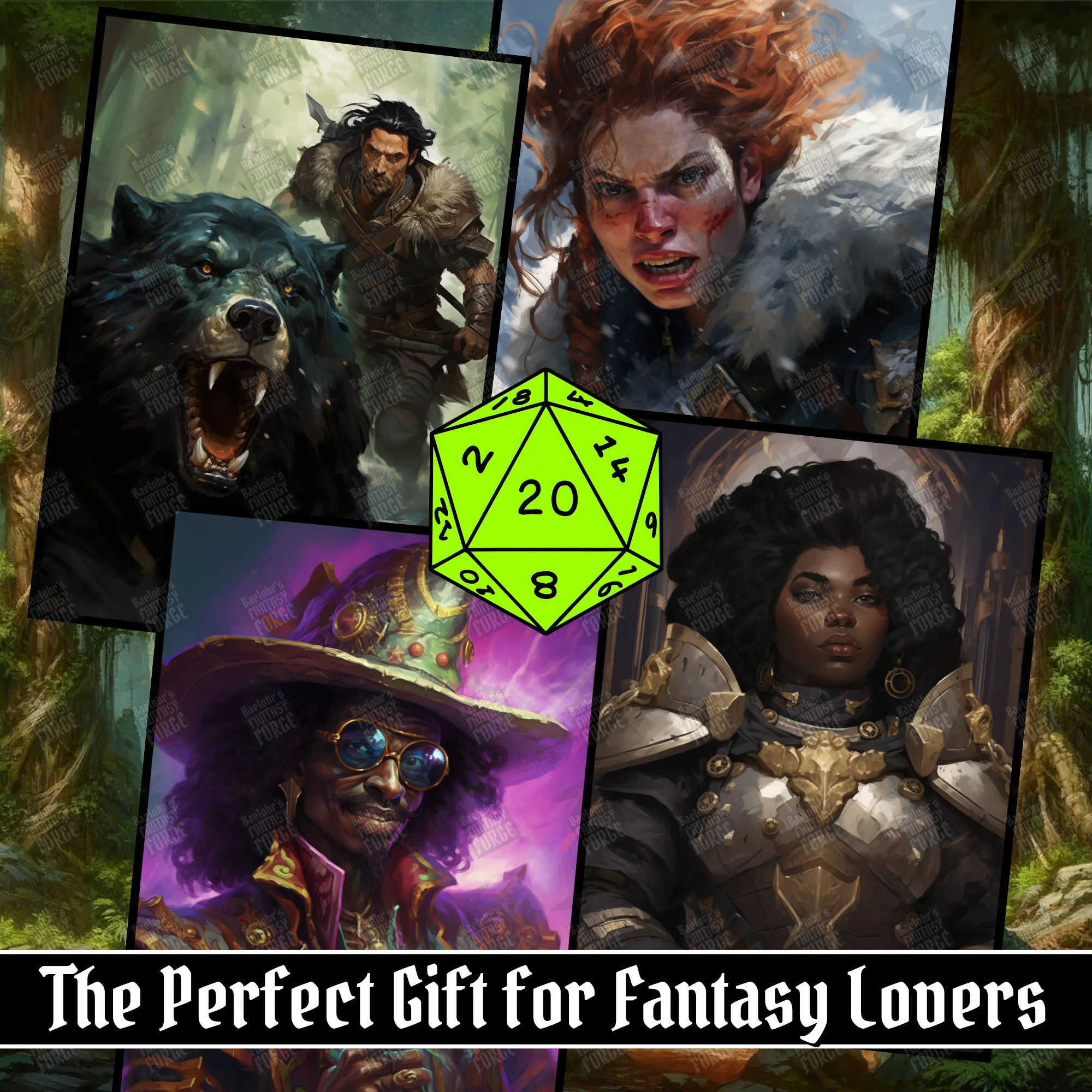 100 D&D Character Portraits Mega Pack Vol4