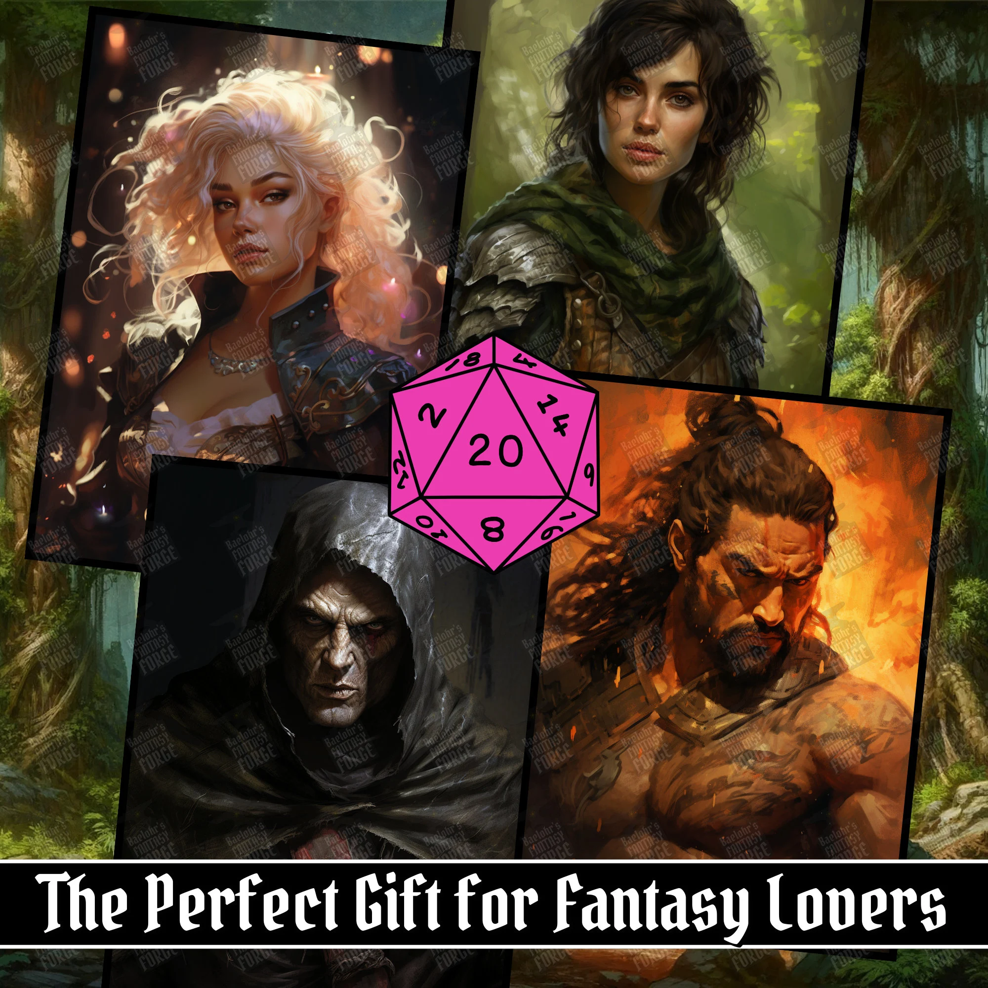 100 D&D Character Portraits Mega Pack Vol7