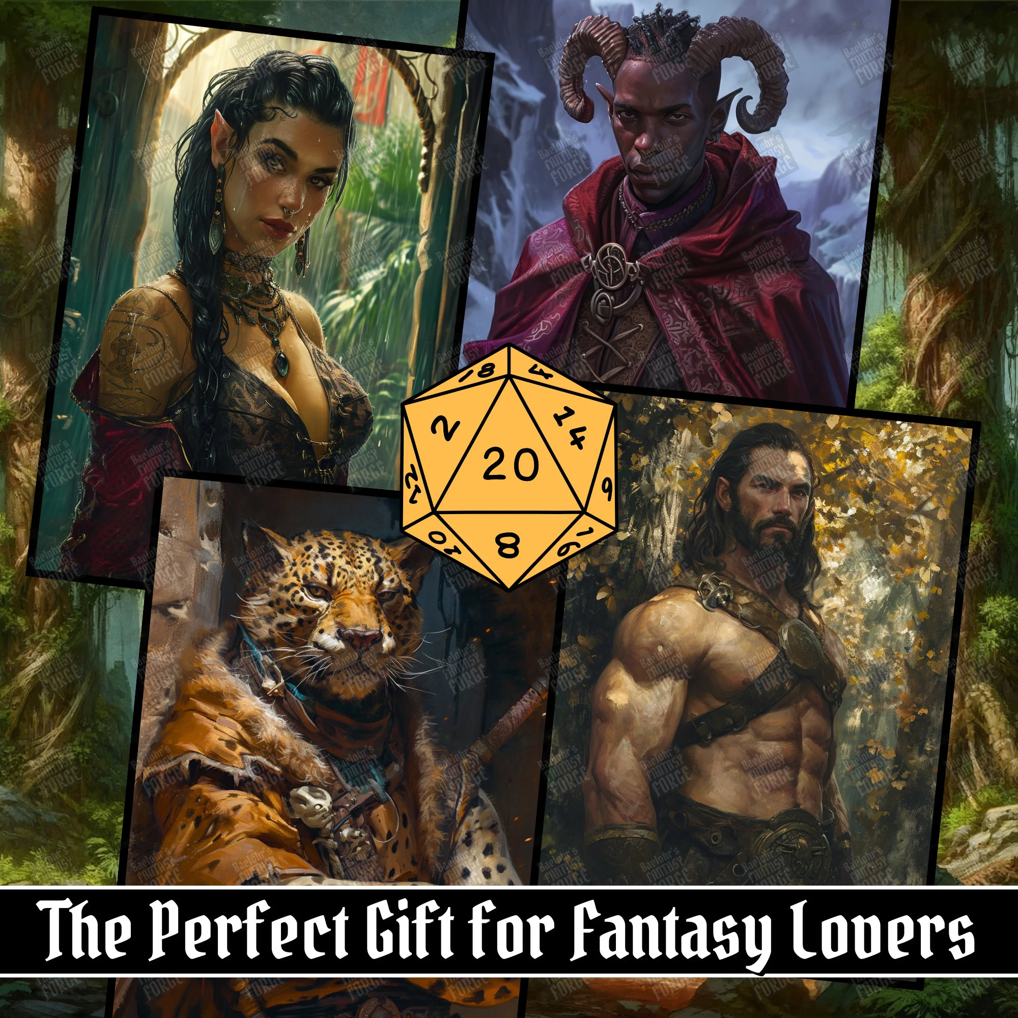 100 D&D Character Portraits Mega Pack Vol10