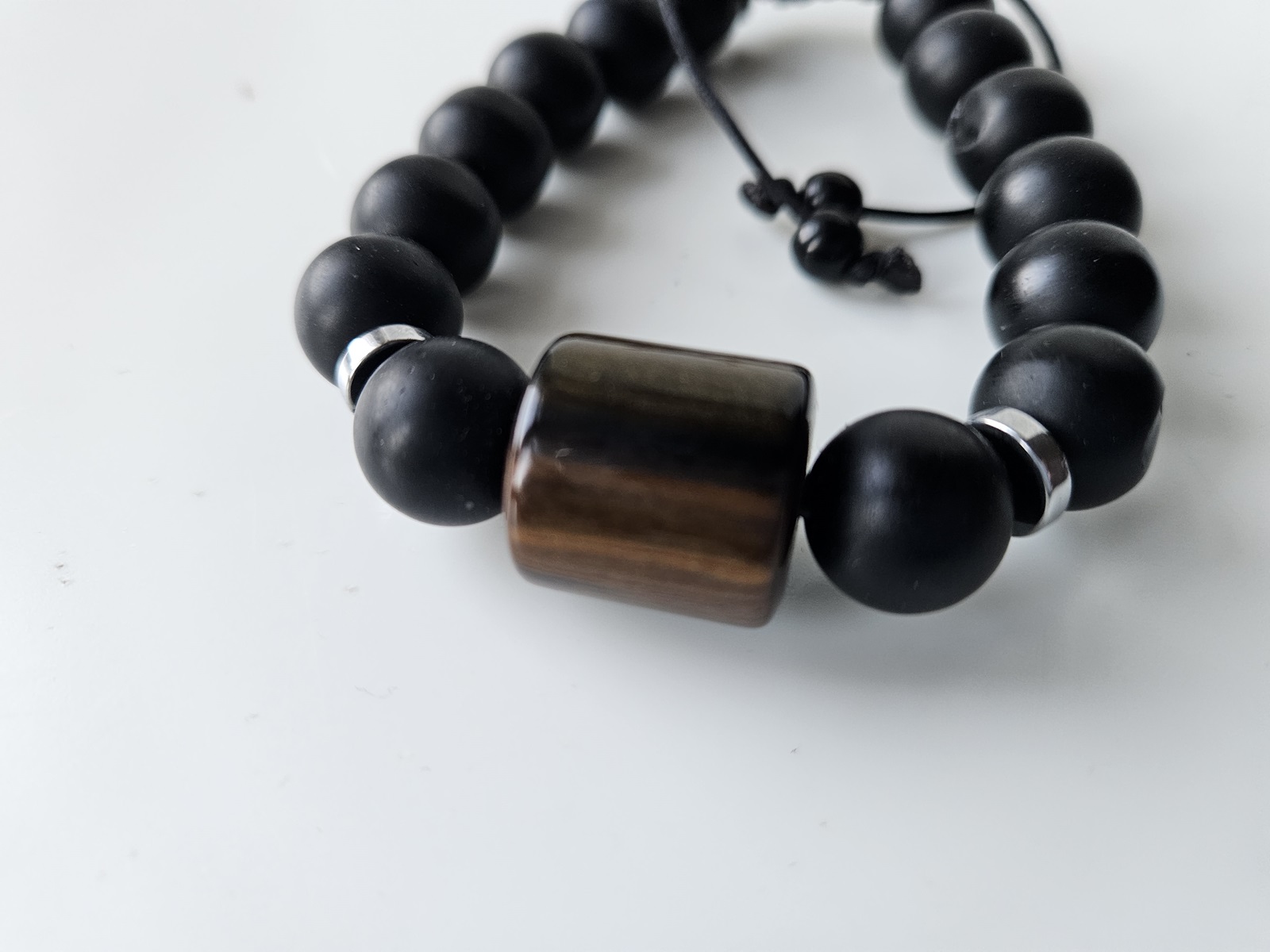 Handmade Black/Brown Bead Bracelet –Authentic African Craft by ArtByAfricans