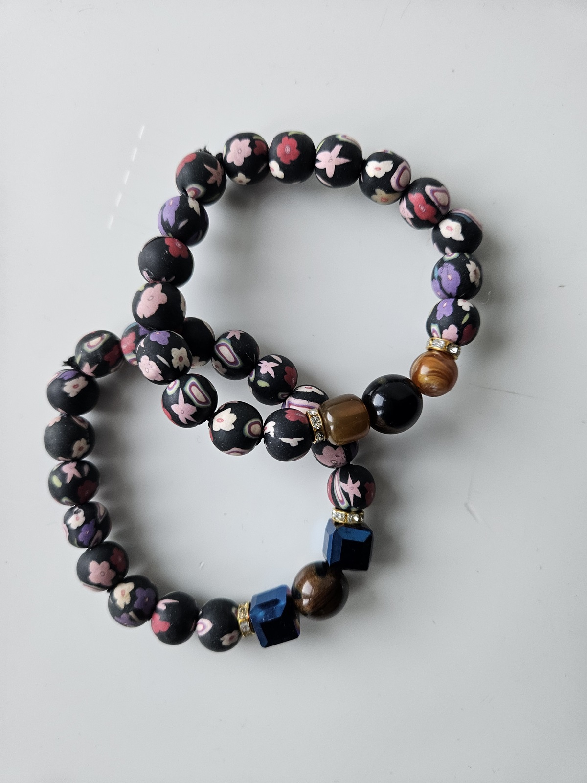 Handmade 2 - Set Multicoloured Bead Bracelet –Authentic African Craft by ArtByAfricans