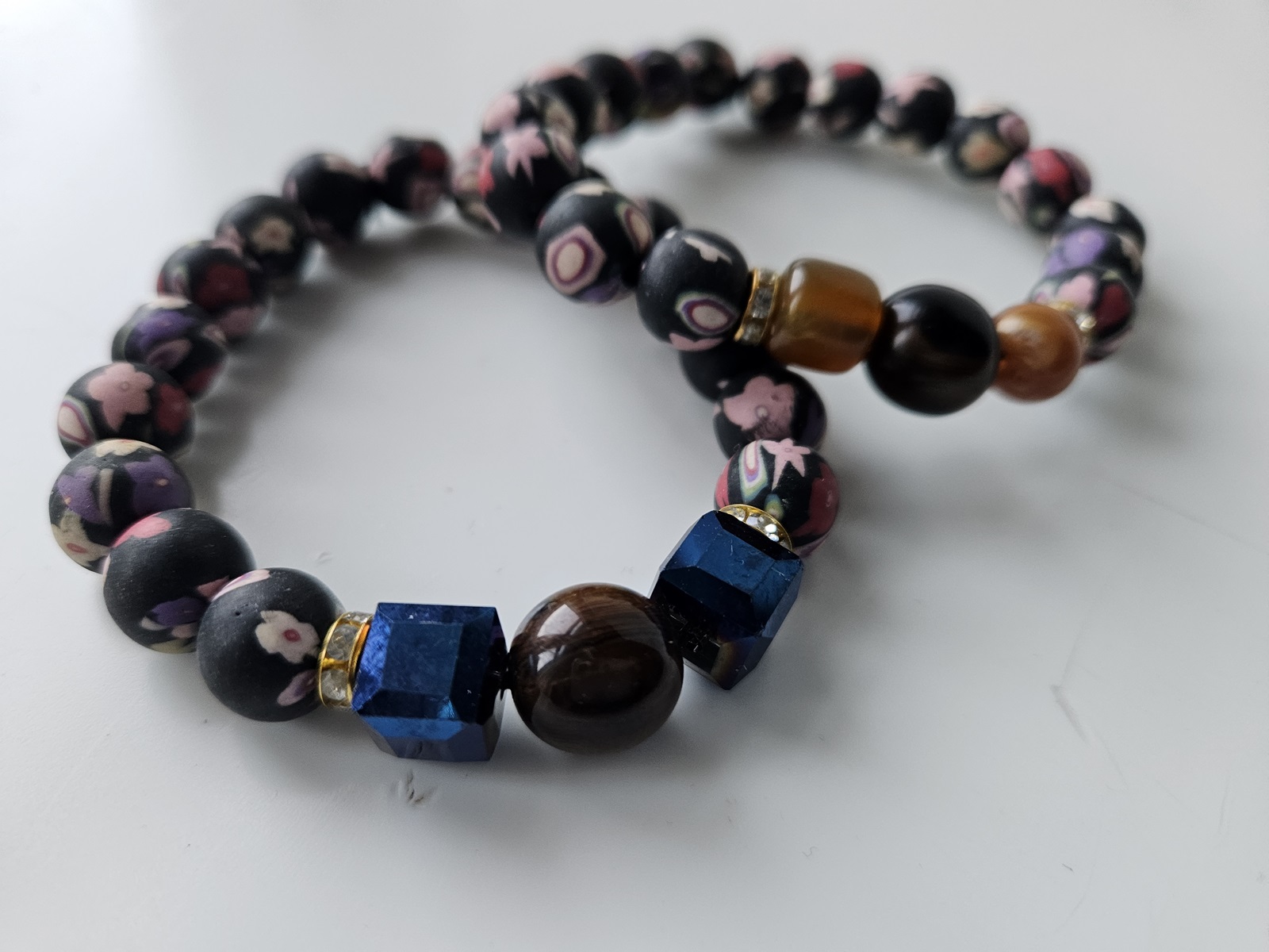 Handmade 2 - Set Multicoloured Bead Bracelet –Authentic African Craft by ArtByAfricans