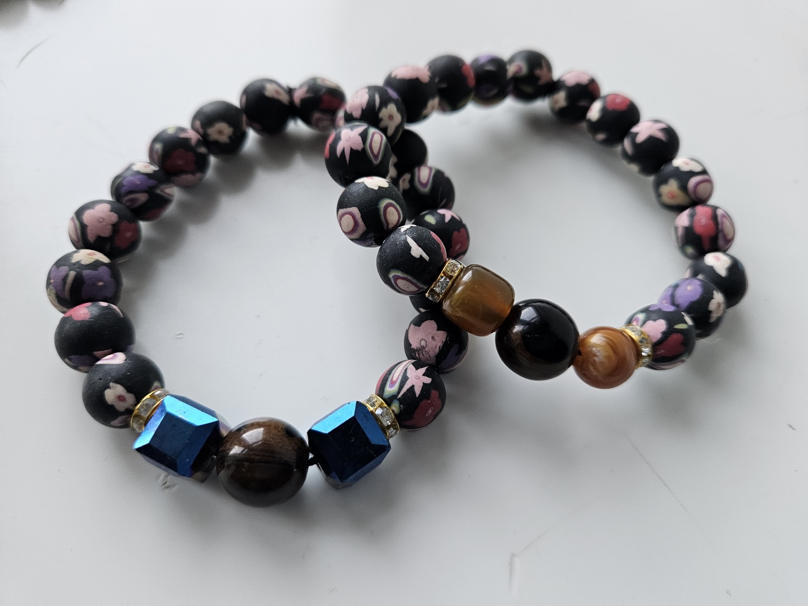 Handmade 2 - Set Multicoloured Bead Bracelet –Authentic African Craft by ArtByAfricans