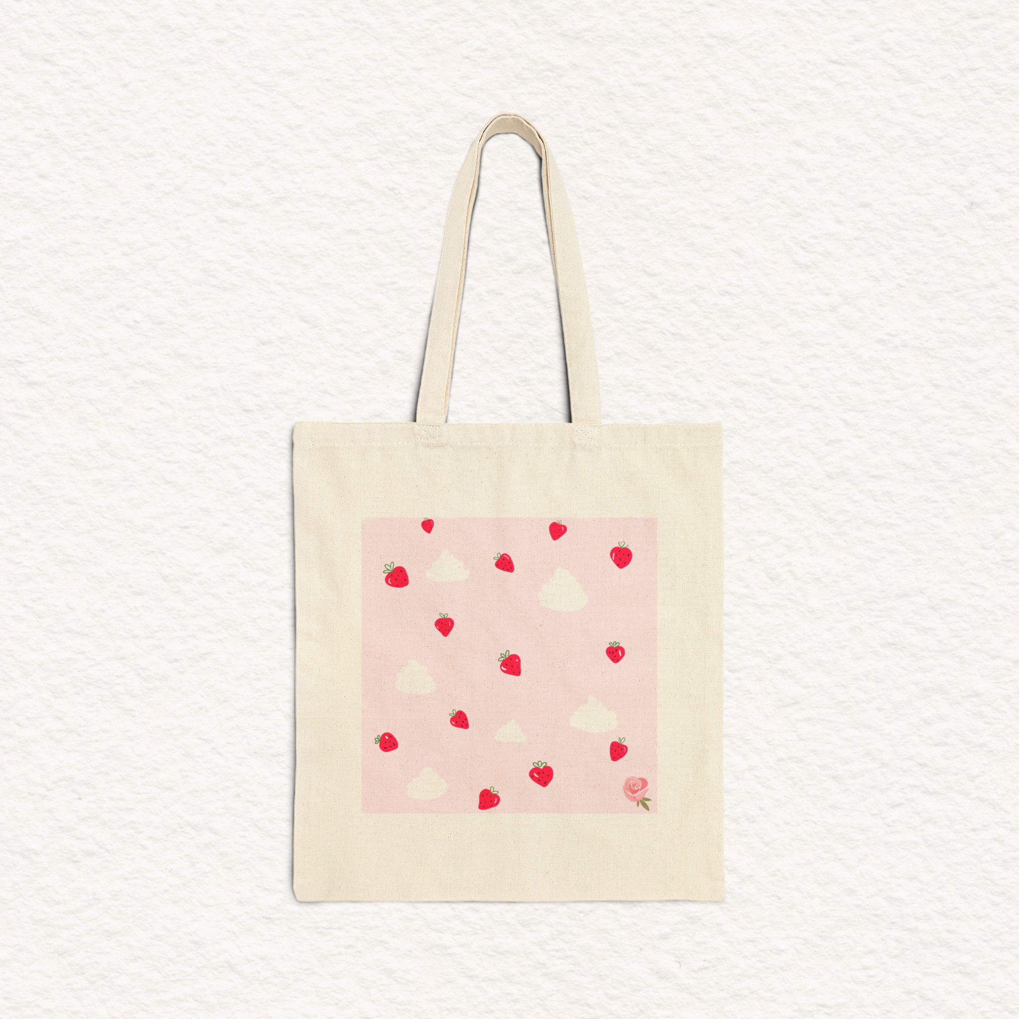 Strawberries and Cream Tote Bag