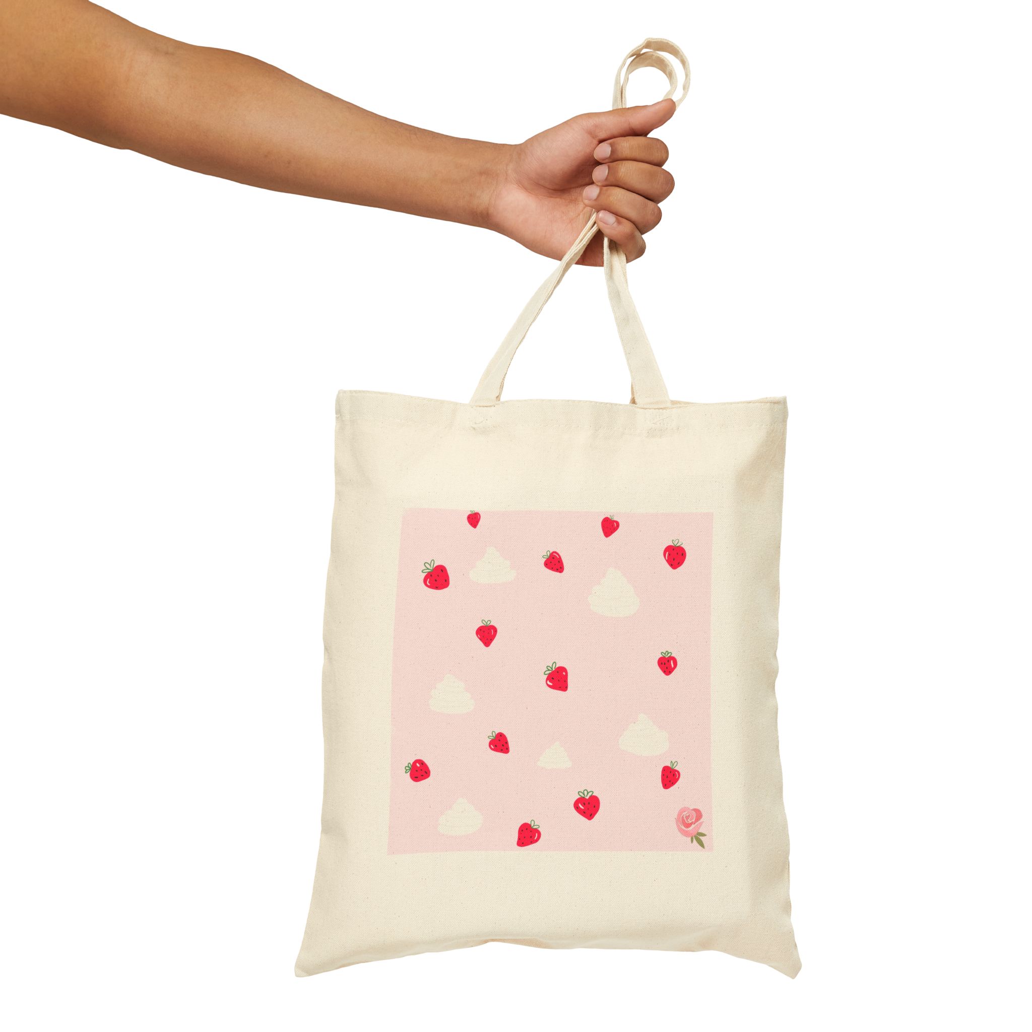 Strawberries and Cream Tote Bag