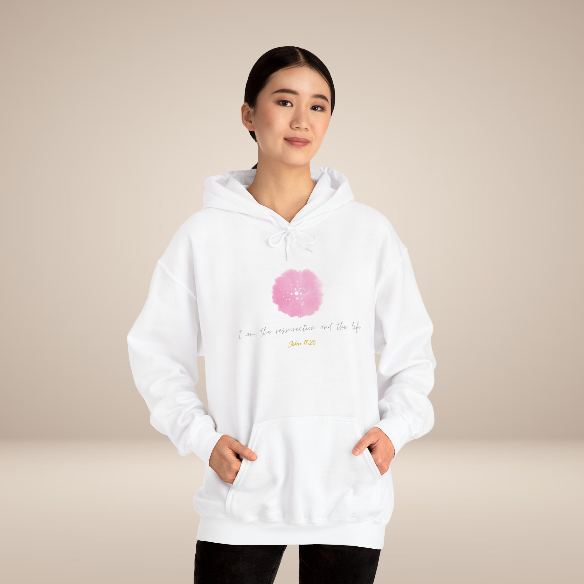 He Has Risen Floral Hoodie