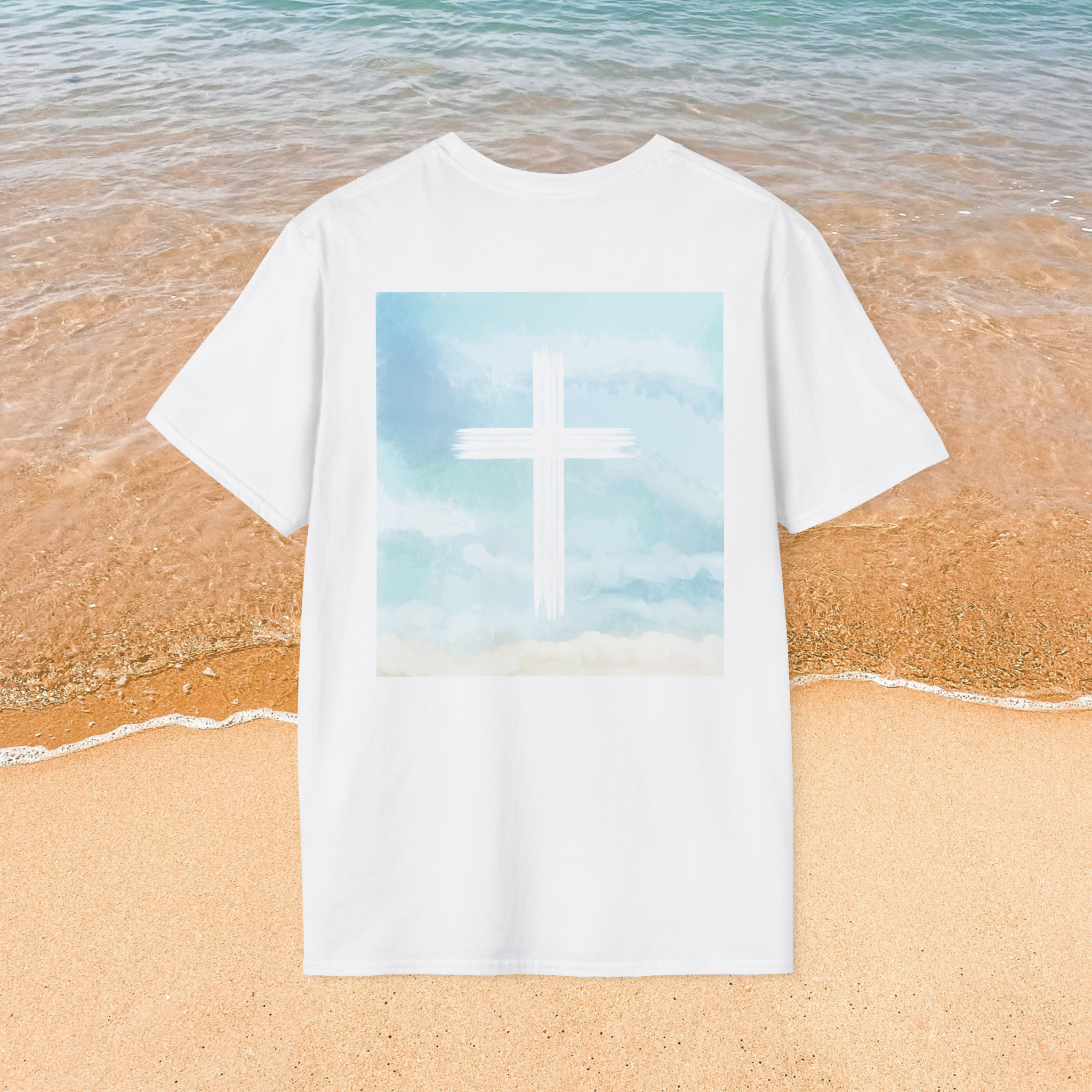 Calming Sand & Sea Psalm 107:29 Shirt 