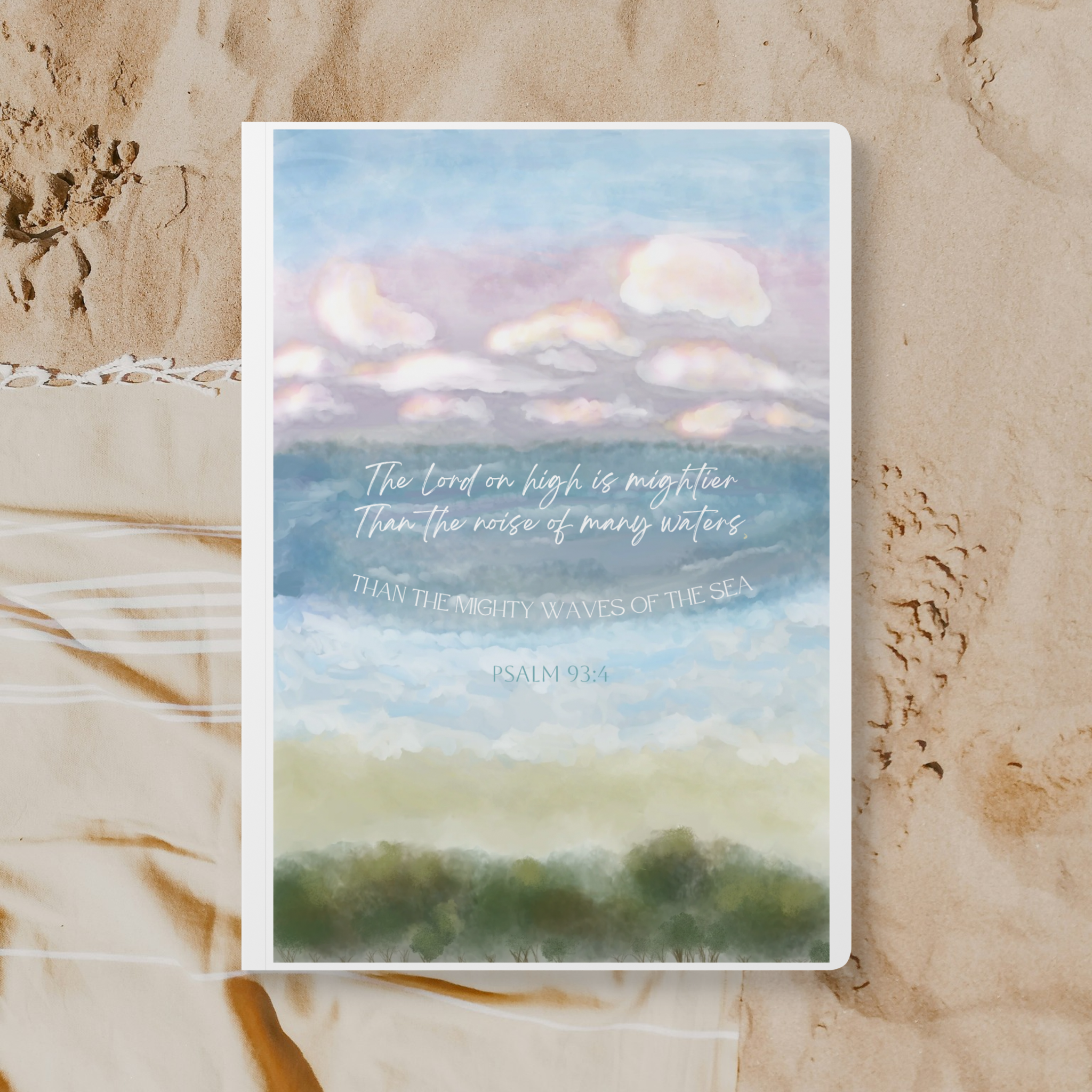 Sand & Sea Psalm 93:4 Journal/Notebook