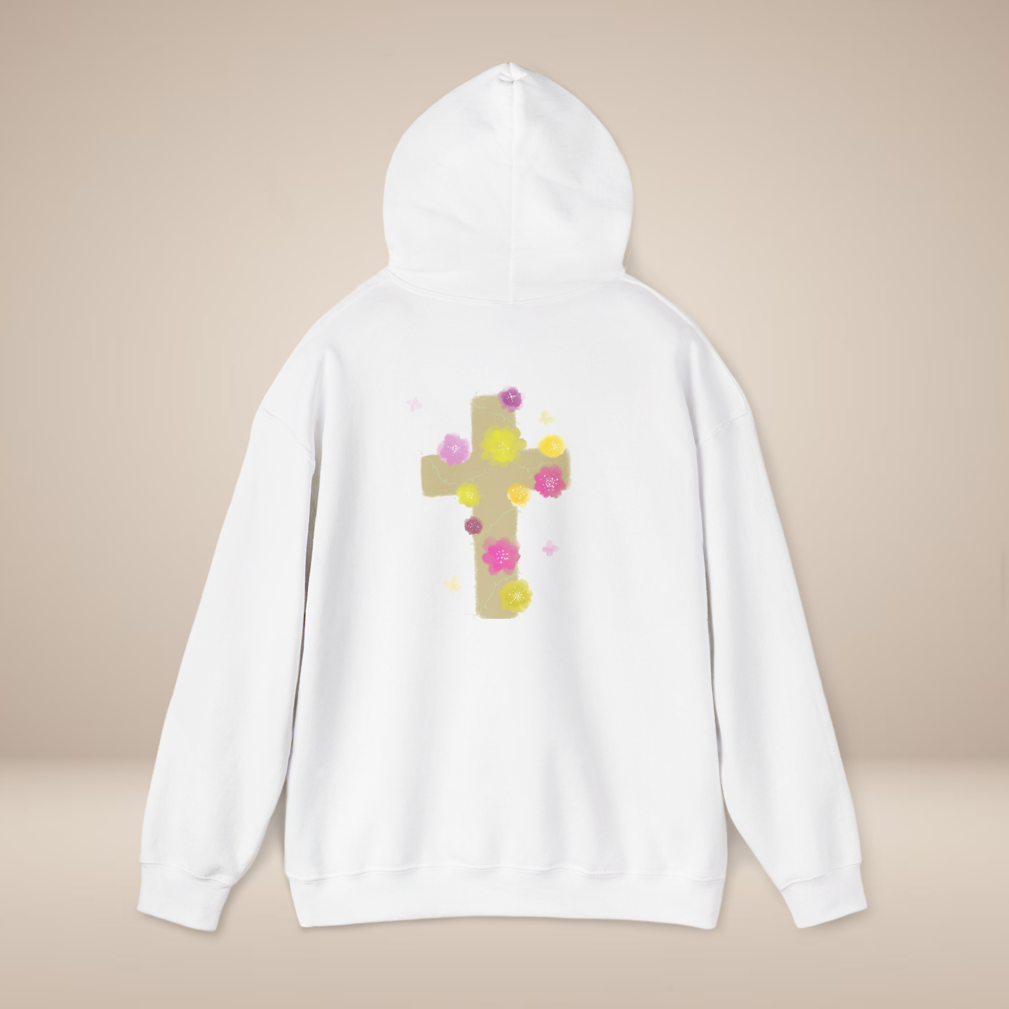 He Has Risen Floral Hoodie