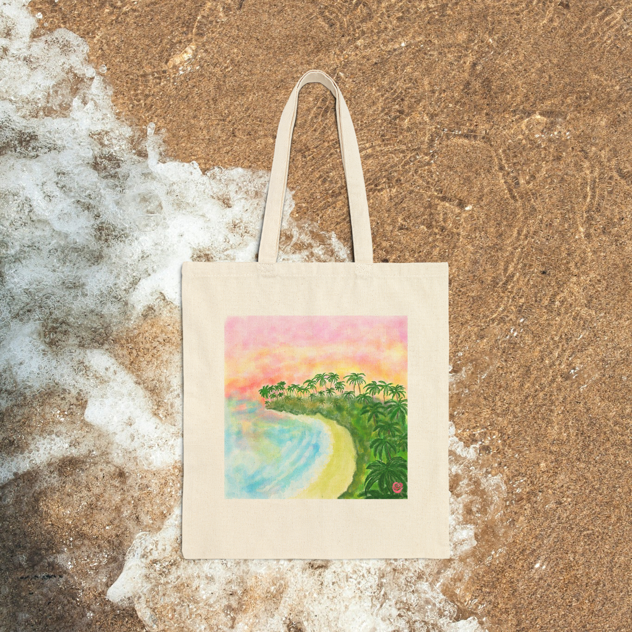 Golden Summer Sunset Tote Bag