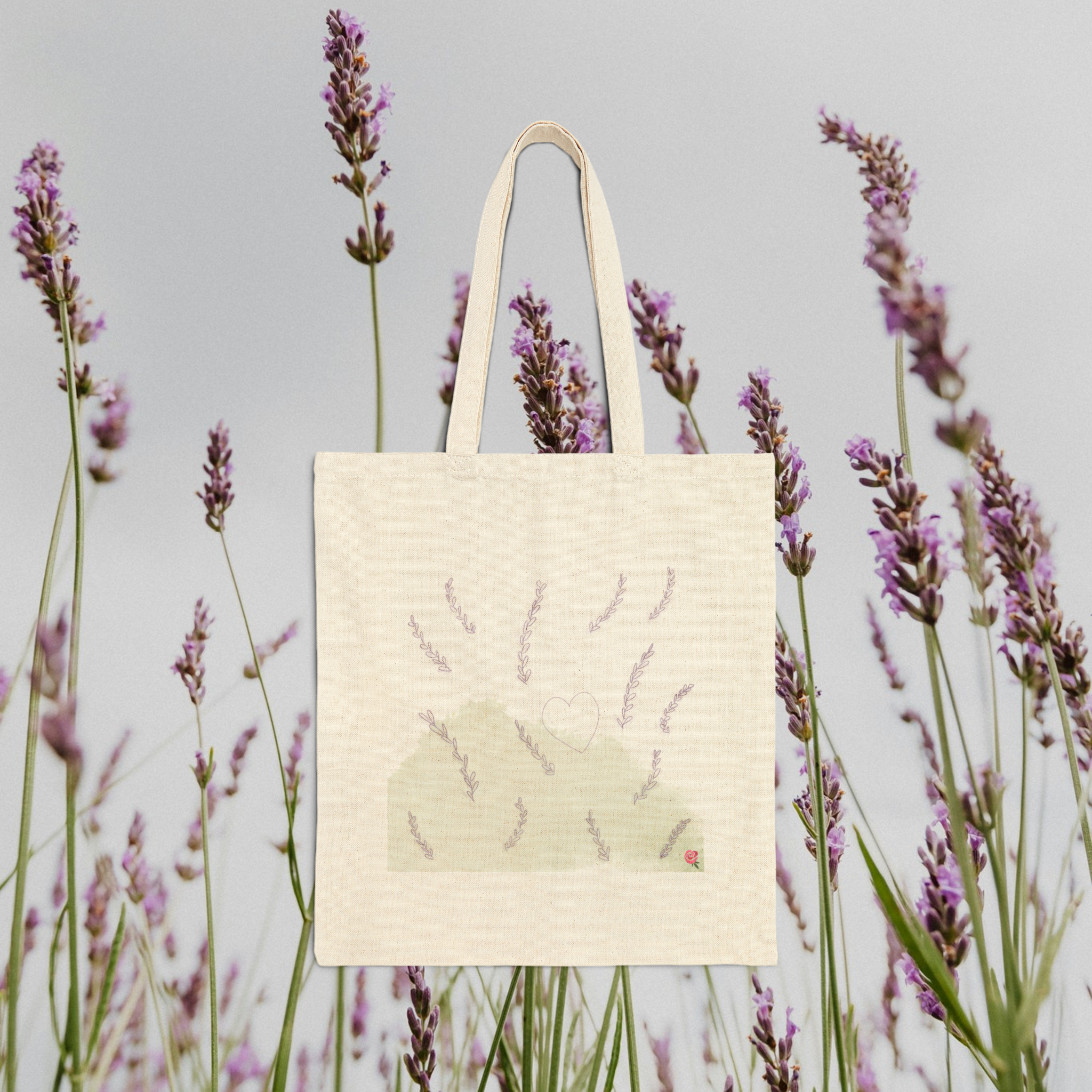 Love & Lavender Tote Bag