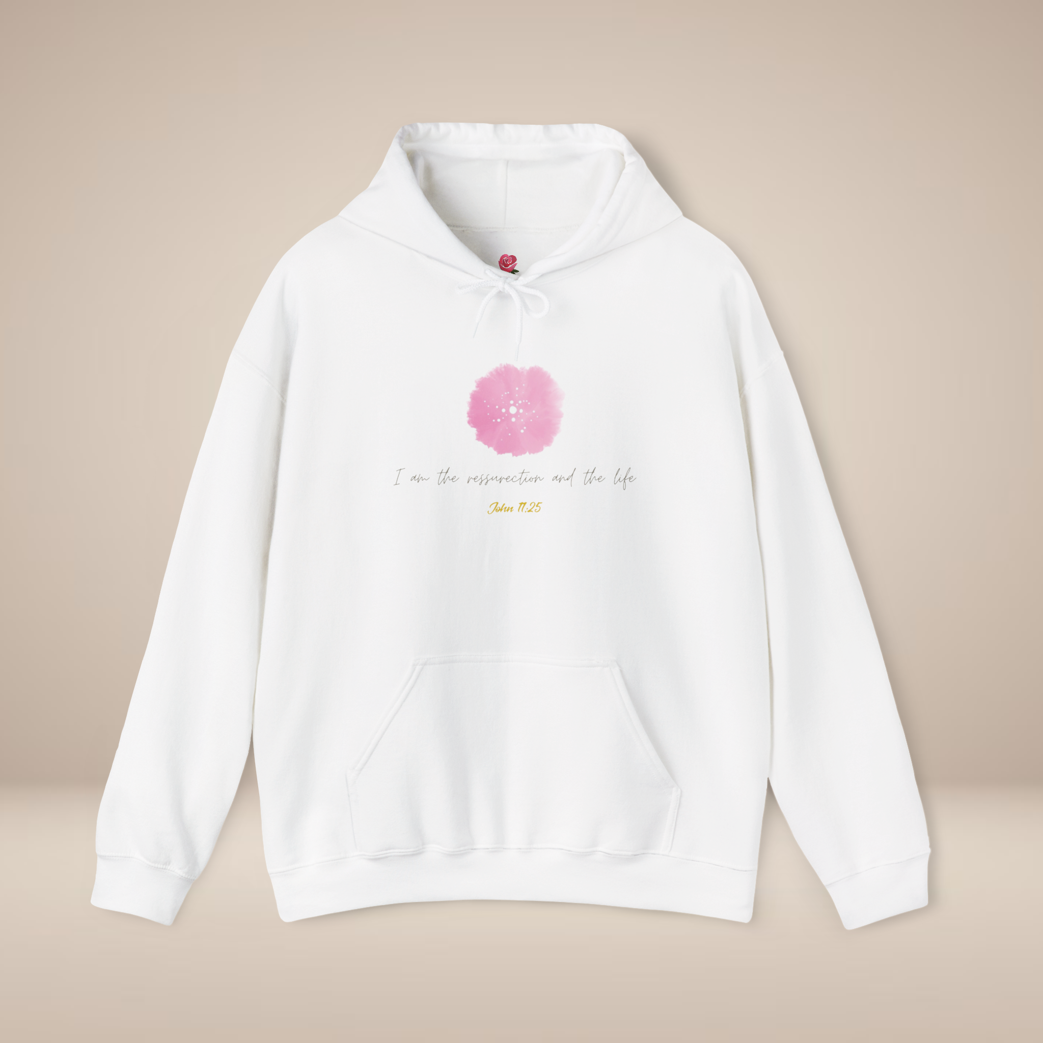 He Has Risen Floral Hoodie