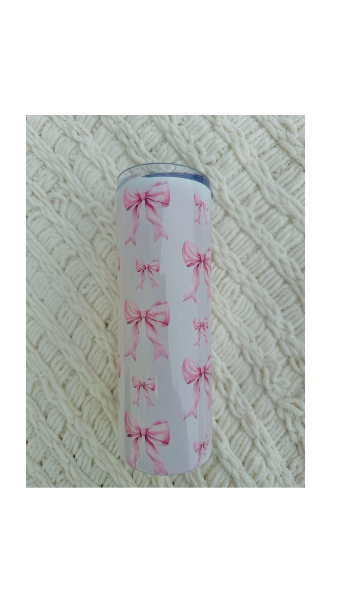 Pink Bow Tumbler