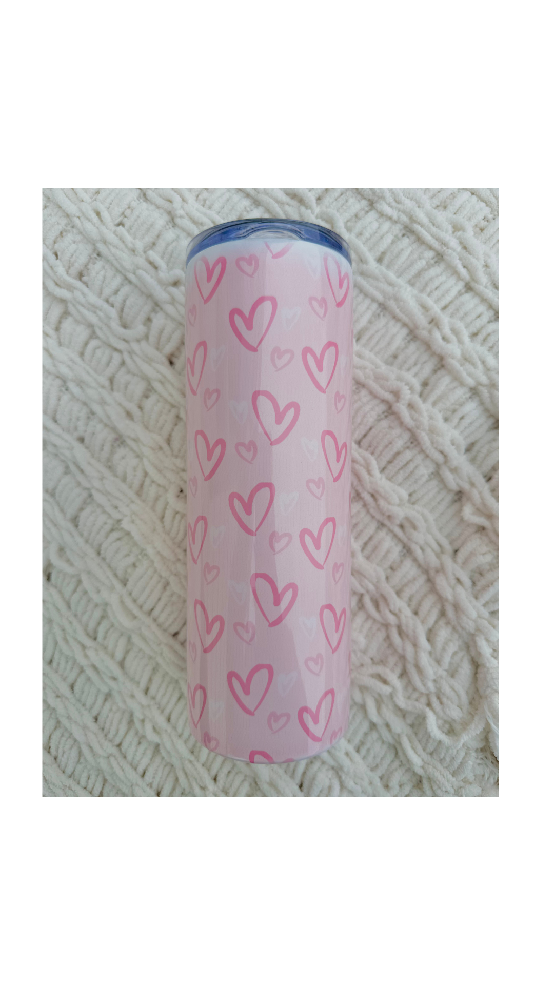 Pink Heart Tumbler
