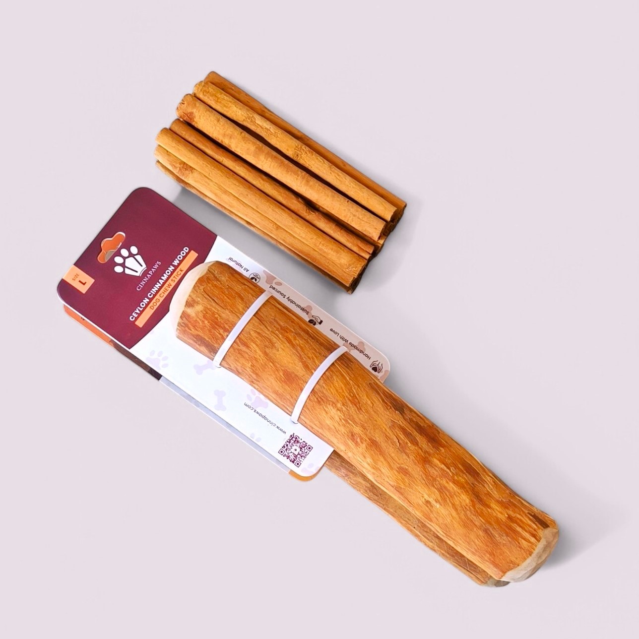 Cinnamon Wood Dog Chew Stick Toy - Large (Single Pack)