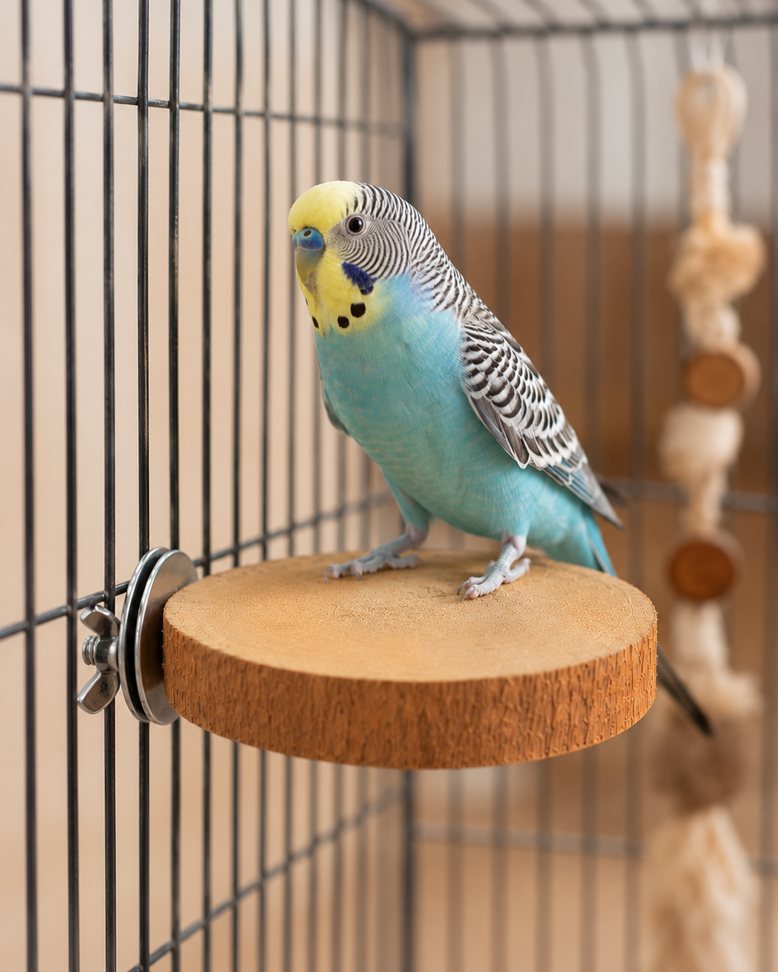 CINNAPERCH Ceylon Cinnamon Wood Platform Bird Chew - Perch  ( Small ) 