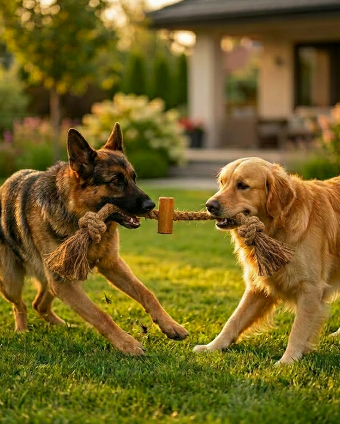 CINNACOCO Cinnamon Wood + Coco Rope Tug & Chew Toy