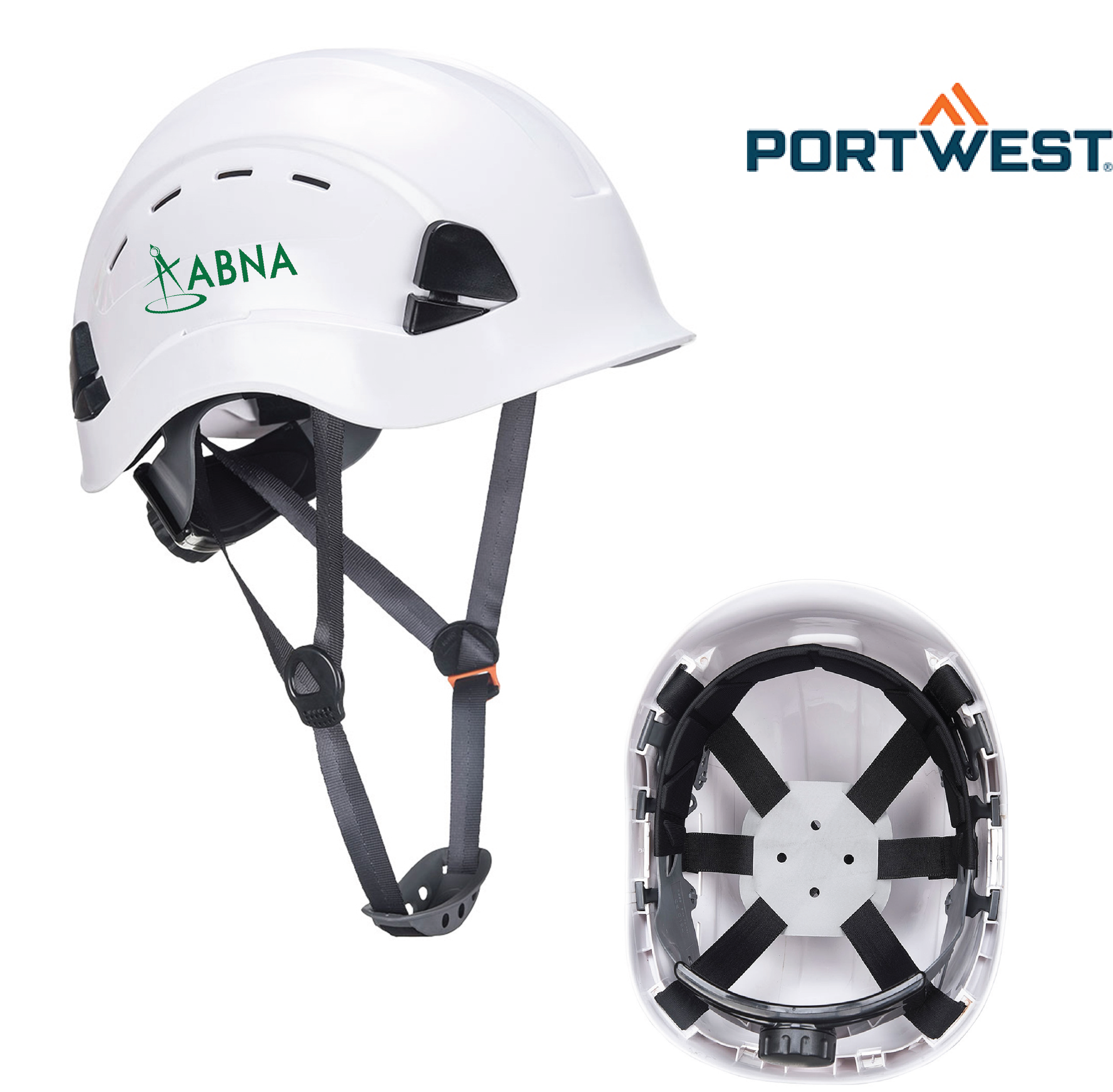 Portwest Height Endurance Vented Safety Helmet - Ratchet Suspension - White