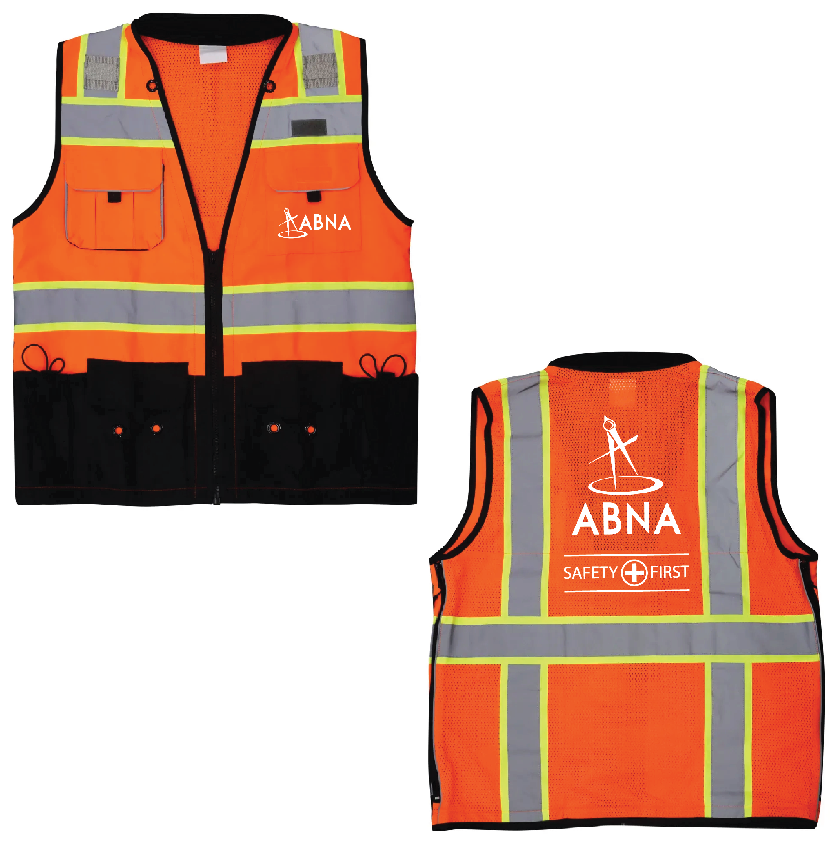ANSI Class 2 Solid Safety Deluxe Surveyors Vest
