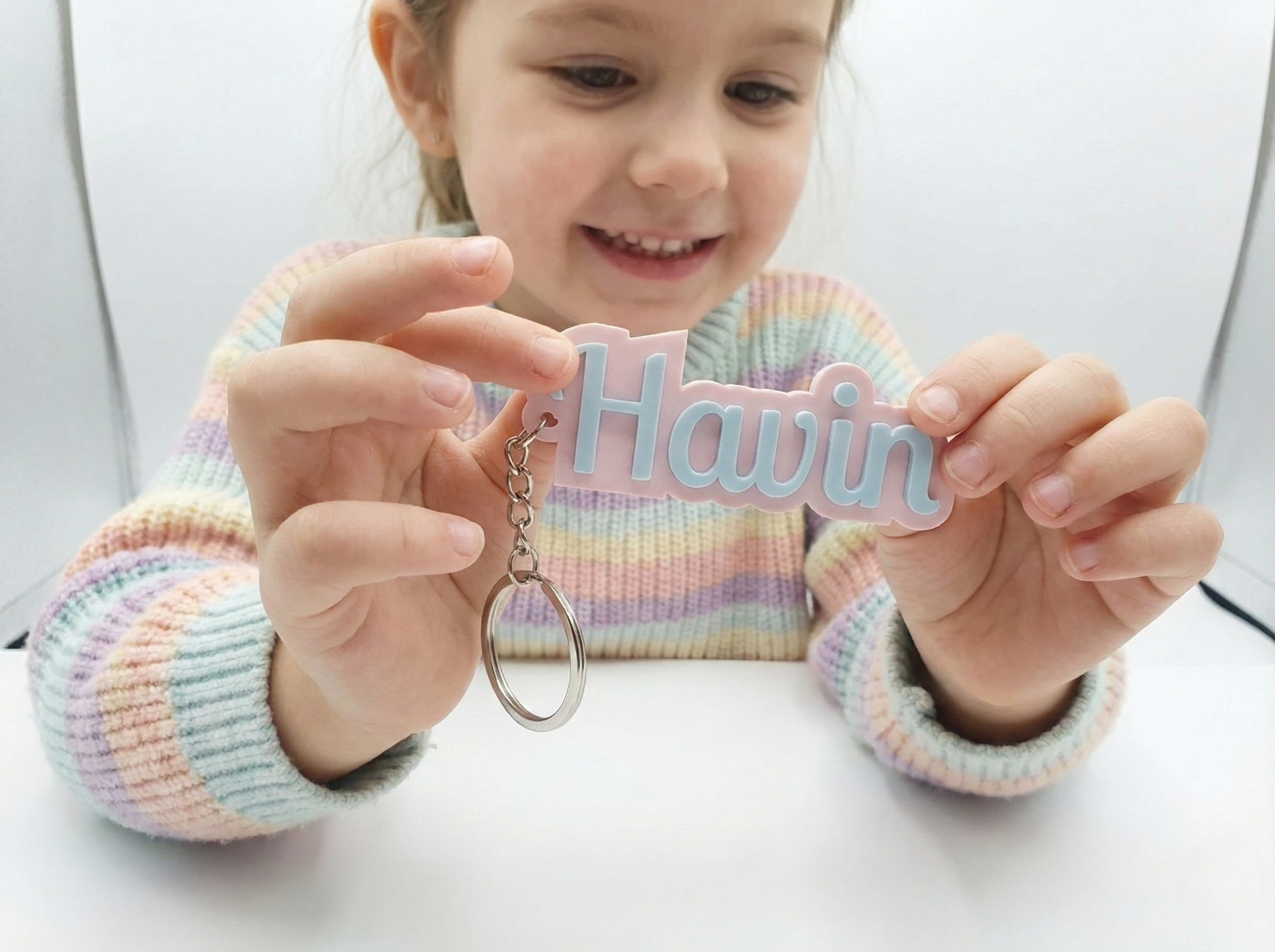 Özel Üretim - Kişiye Özel Renkli İsimli Anahtarlık