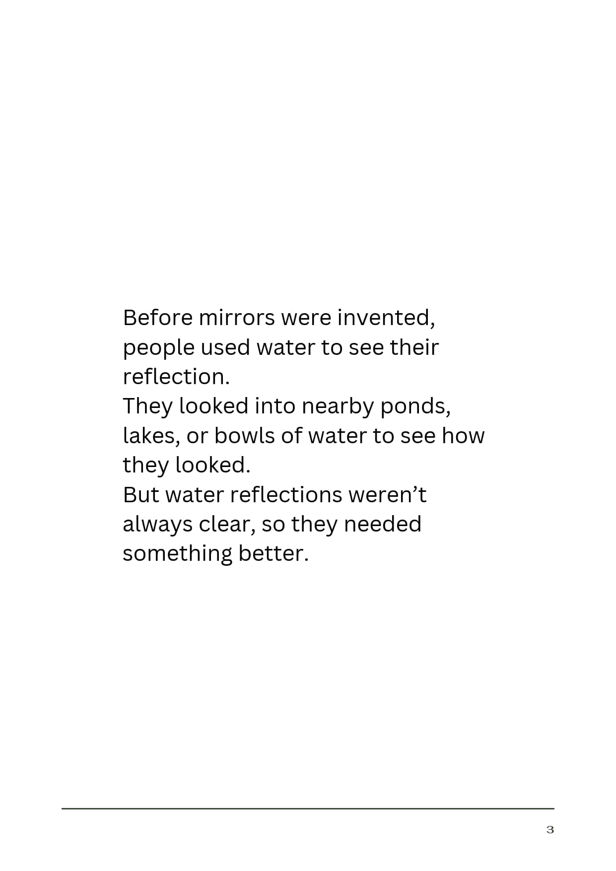 A Story of Vanity