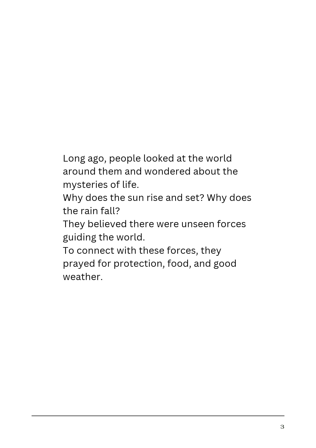 A Story of Praying
