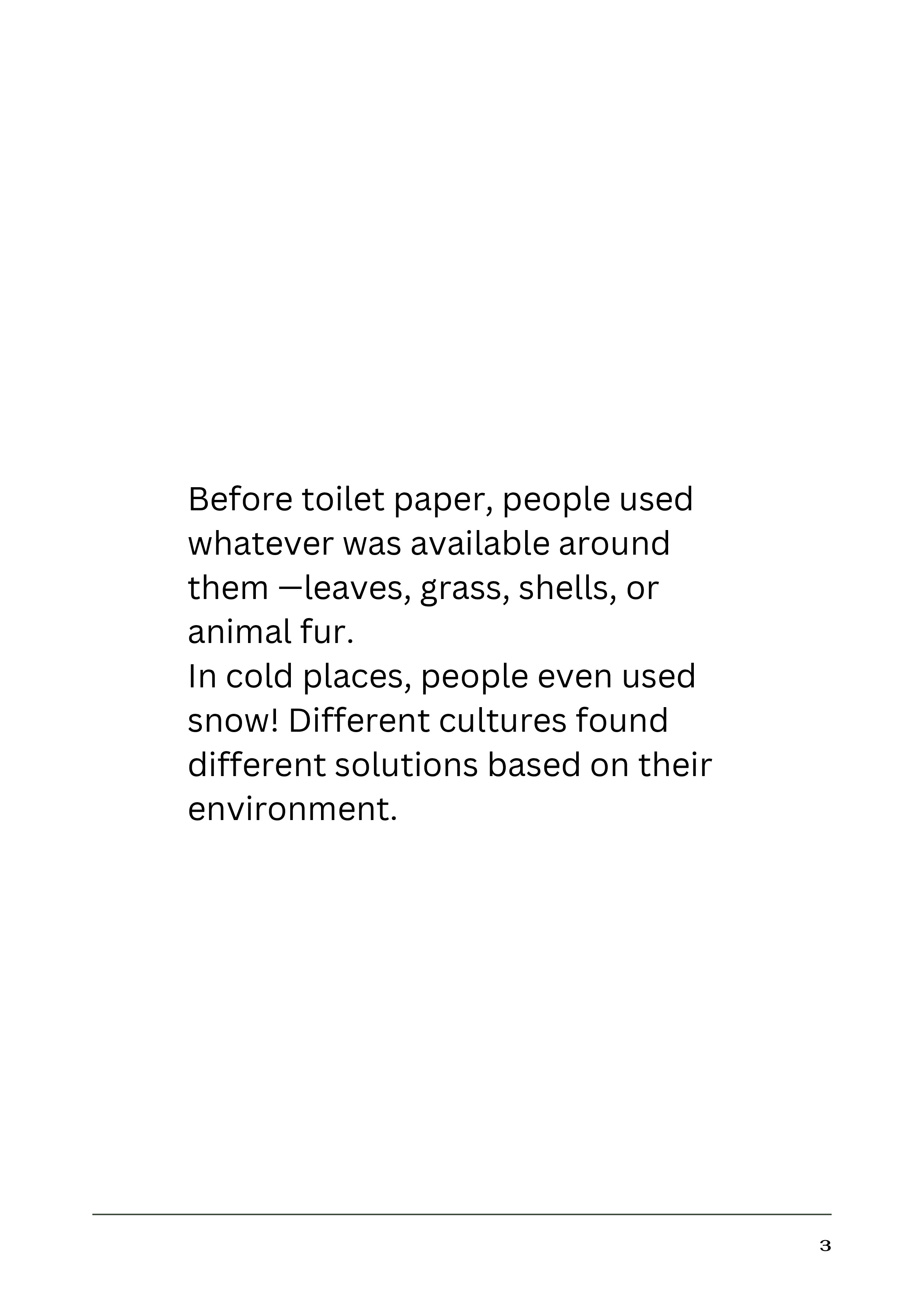A Story of Toilet Paper