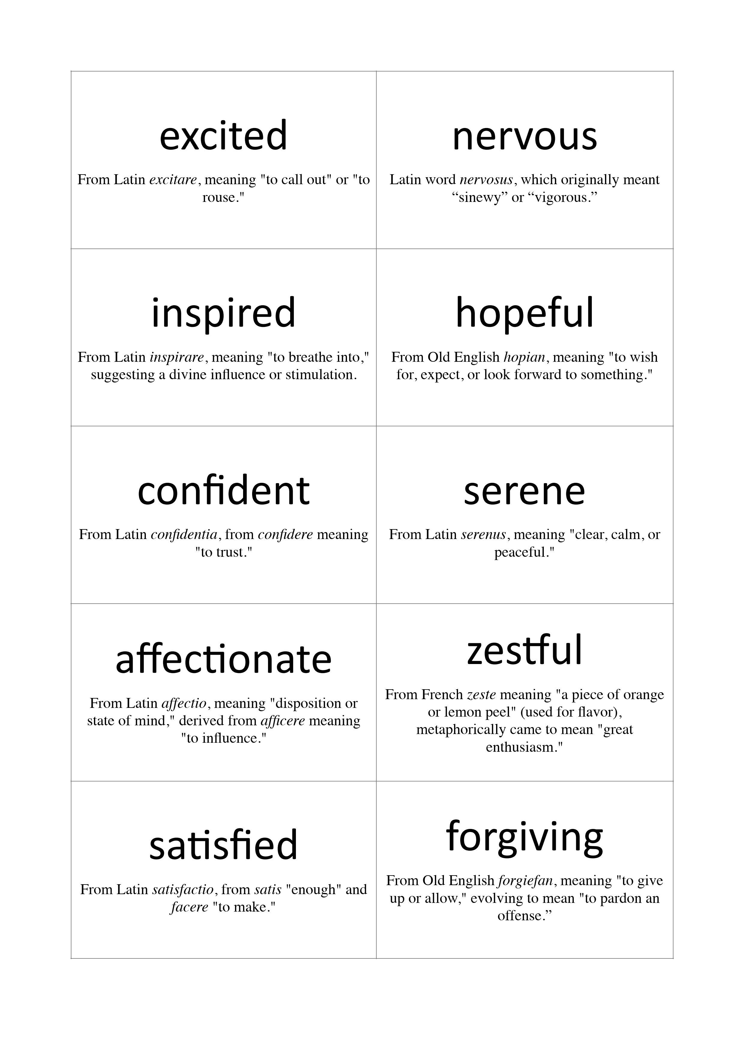 Emotions Material