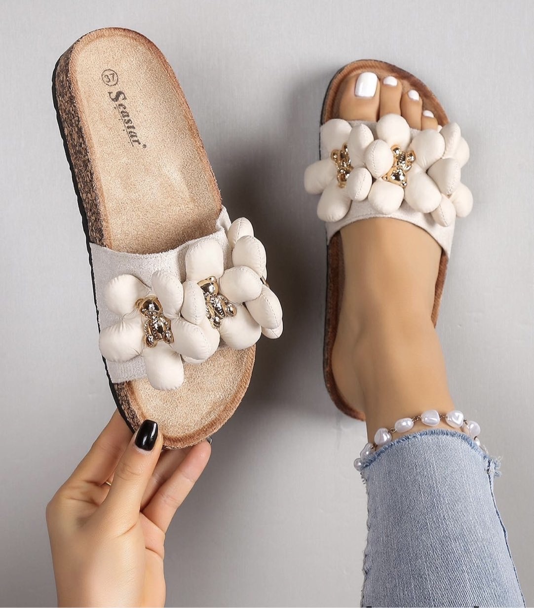 Kreminės šlepetės (CK278)