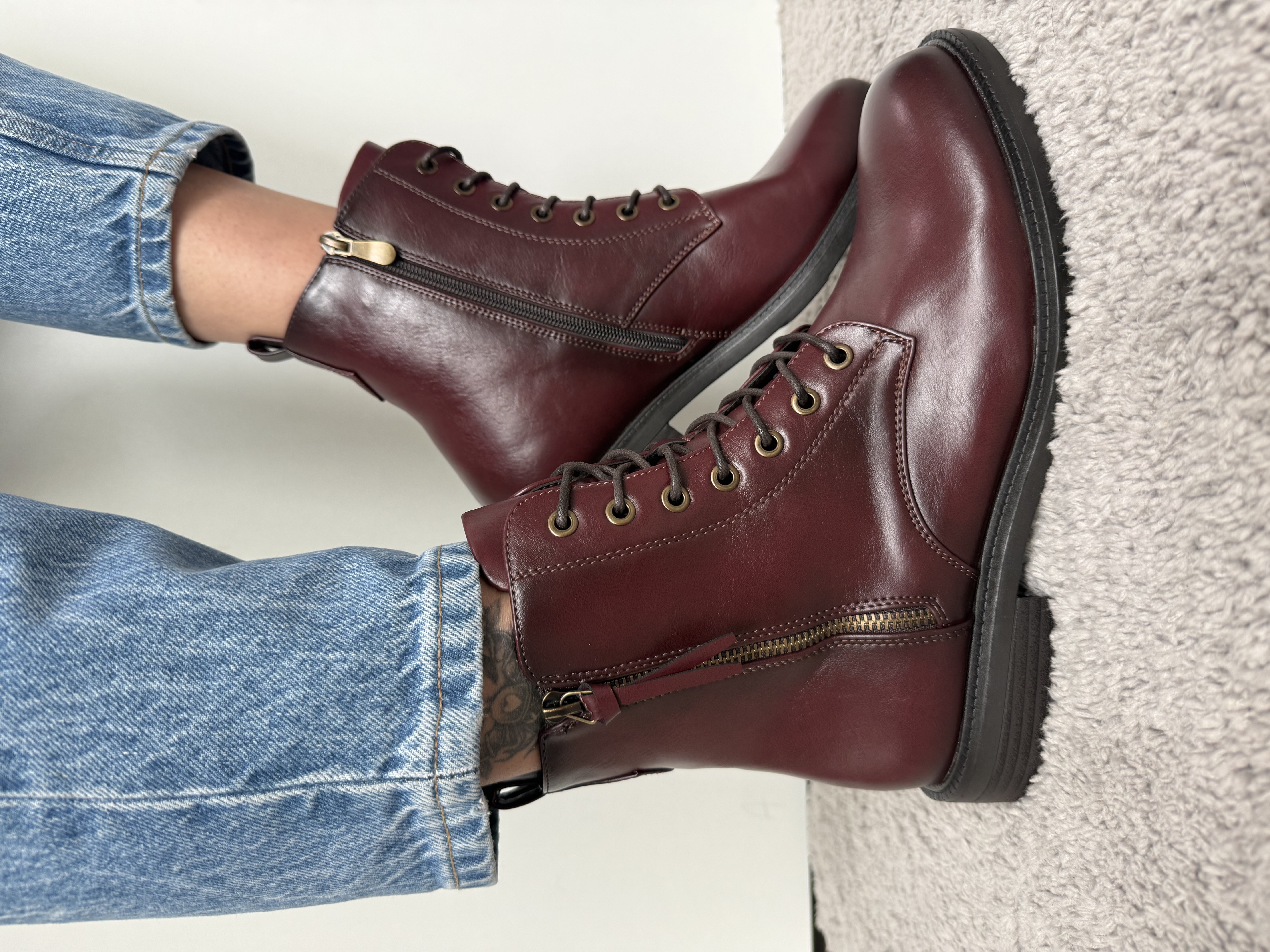 Bordo spalvos auliniai batai (YCC-26)