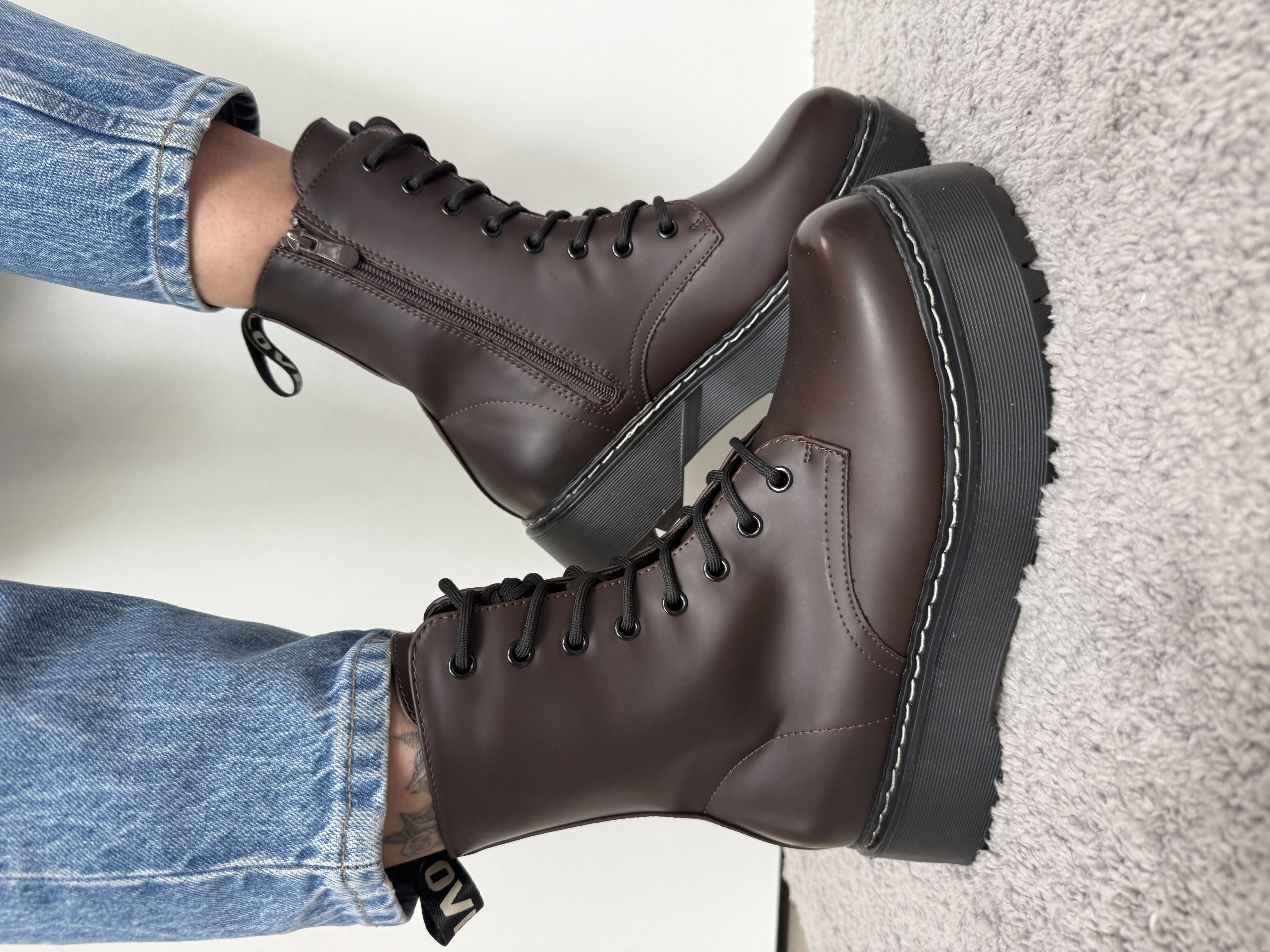 Rudi moteriški kerziniai batai pašiltinit (RQ6)