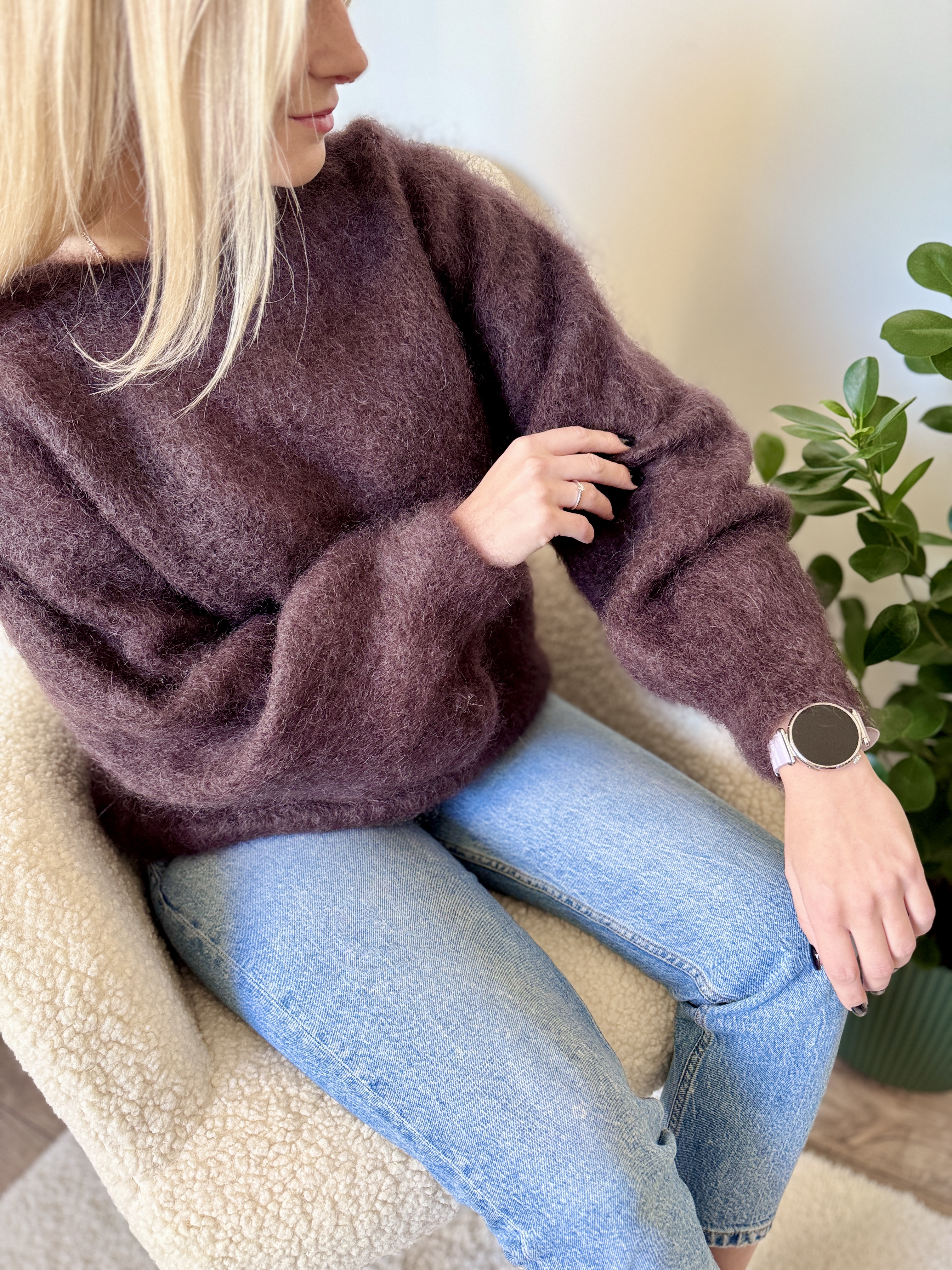 Pūkuotas megztinis „Kid Mohair“