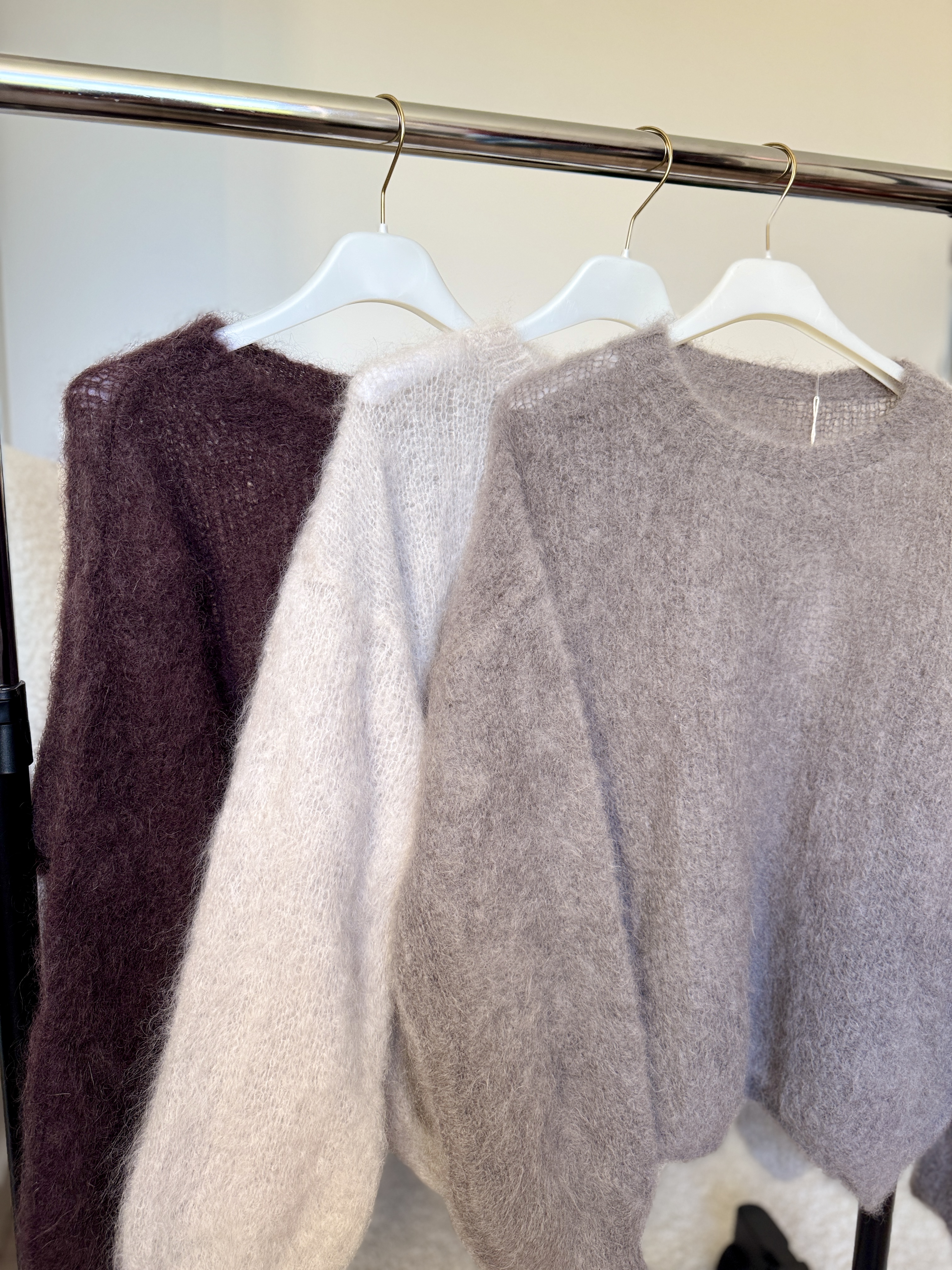 Pūkuotas megztinis „Kid Mohair“